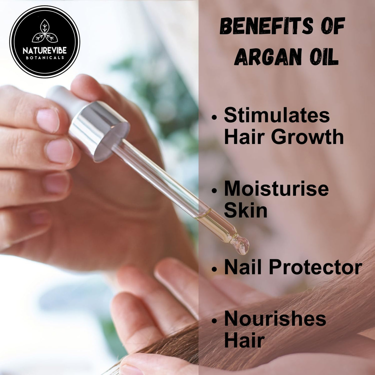 Naturevibe Botanicals Argan Oil 32 Fl oz Cold Pressed - Naturevibe Botanicals Official Imagery - 5
