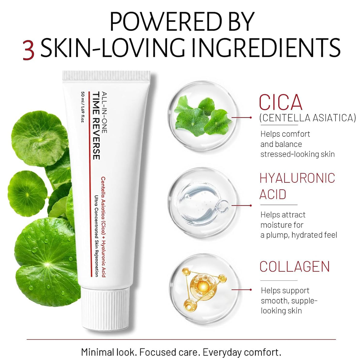 Time Reverse Cream All in One Korean Moisturizer with - LECRAVONIC Official Imagery - 3