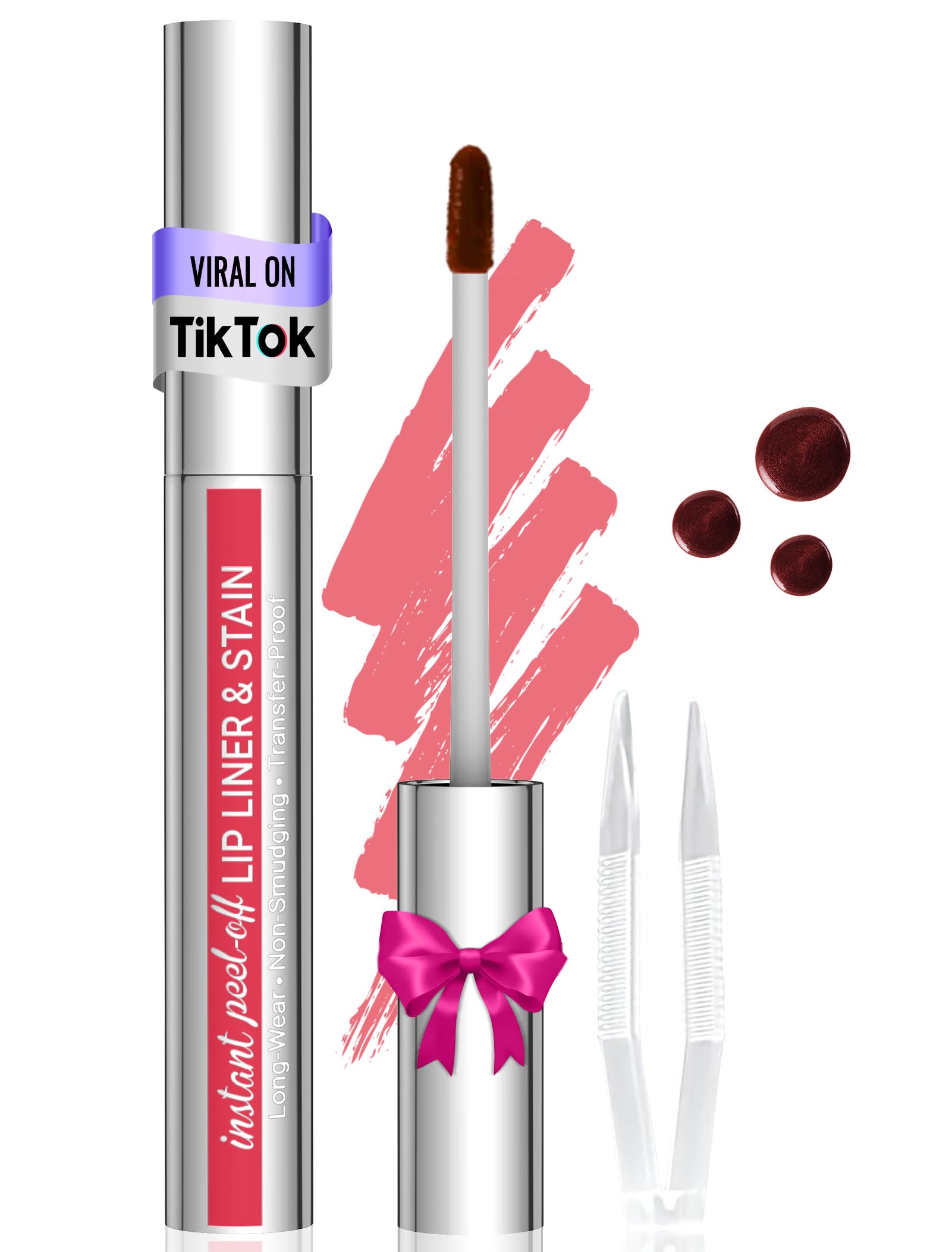 Vevivia Beauty Lip Stain - Lip Liner Stain, Long Lasting Peel Off Lip - View 2