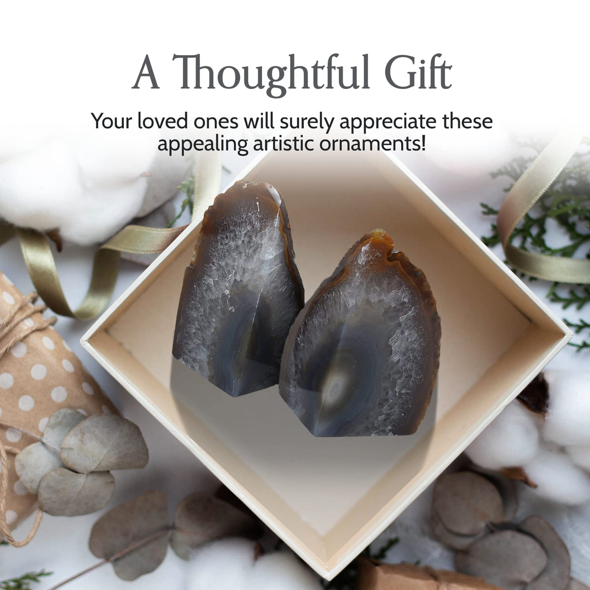 Nature s Decorations Natural Agate Bookends - Nature's Decorations Official Imagery - 8