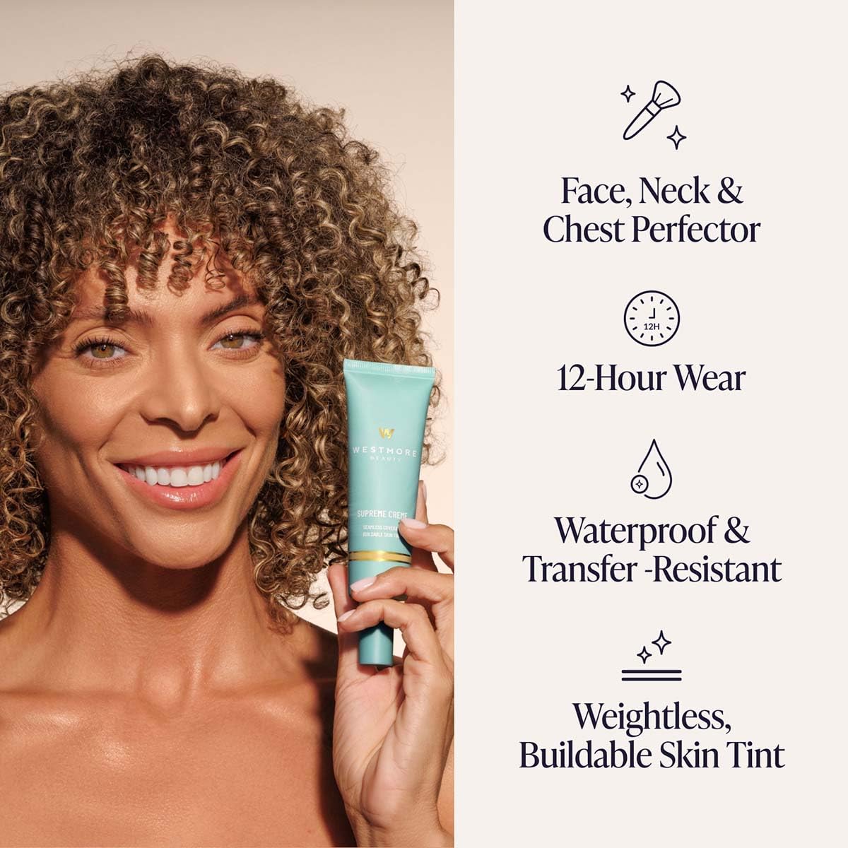 Westmore Beauty Supreme Creme Skin Tint Foundation 5W Deep - Westmore Beauty Official Imagery - 5