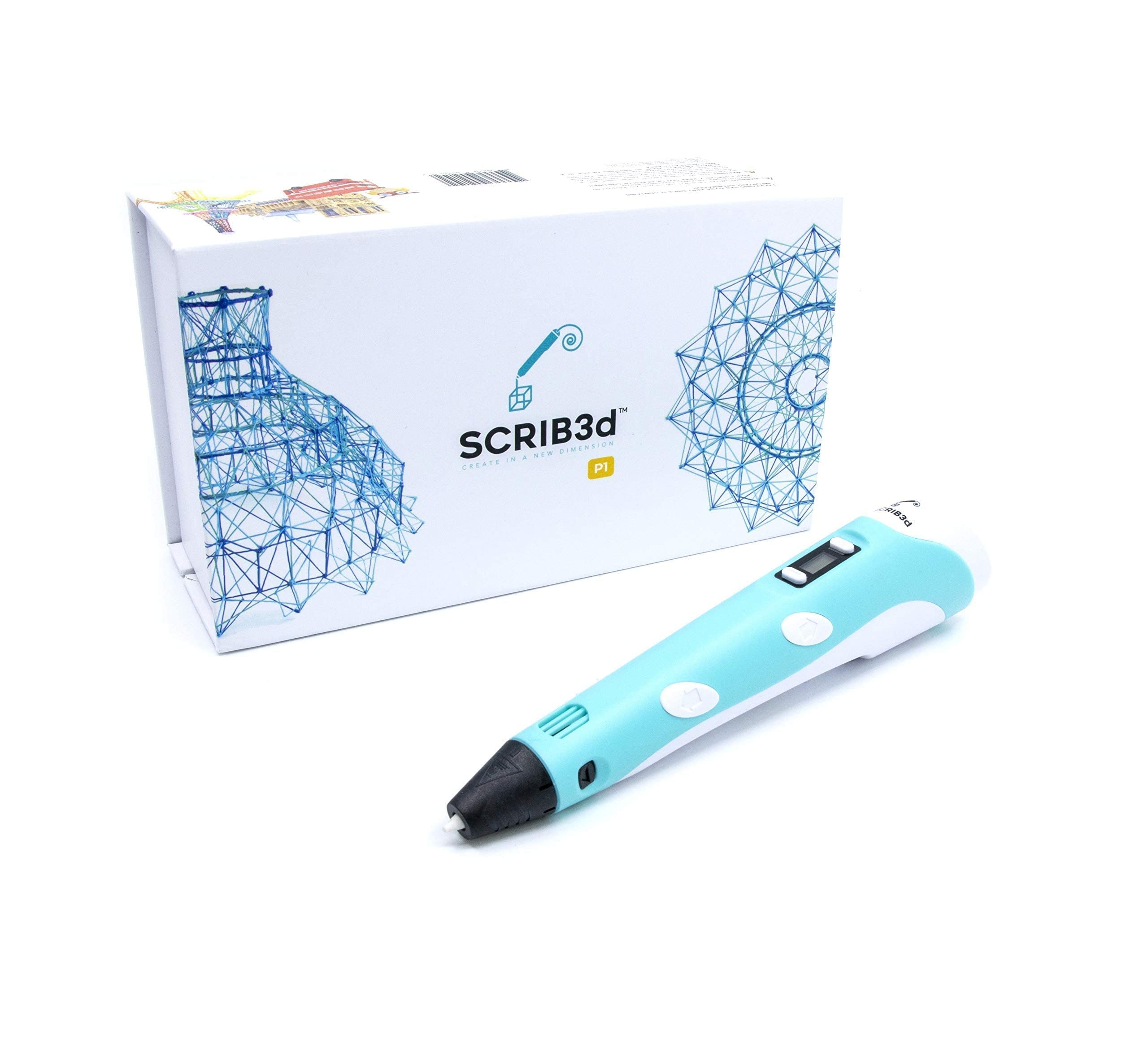 SCRIB3D P1 3D Printing Pen with Display - Includes 3D Pen, 3 Star by SCRIB3D - Angle View 2