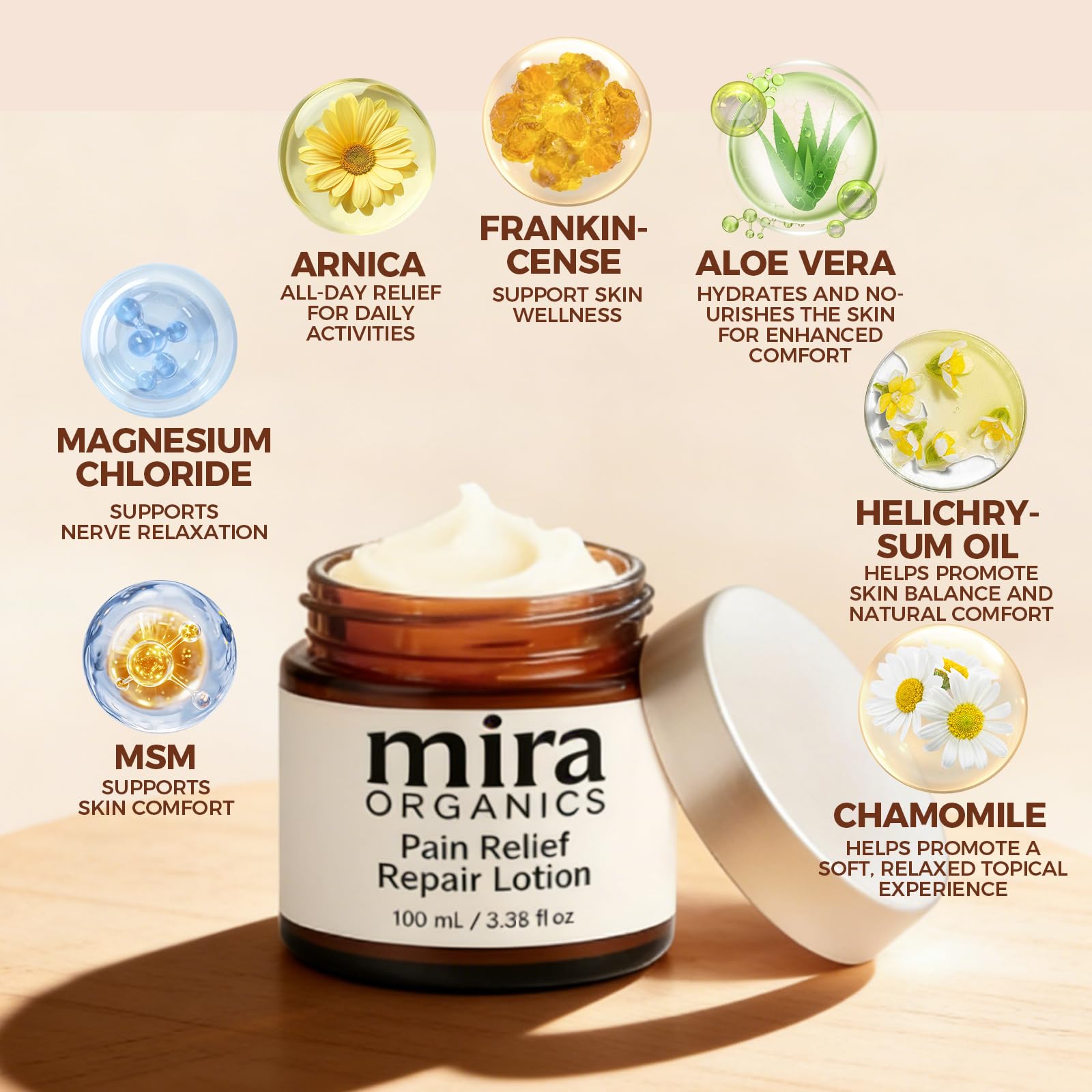 Cle Joy Magnesium Cream with Lavender & Arnica 4oz