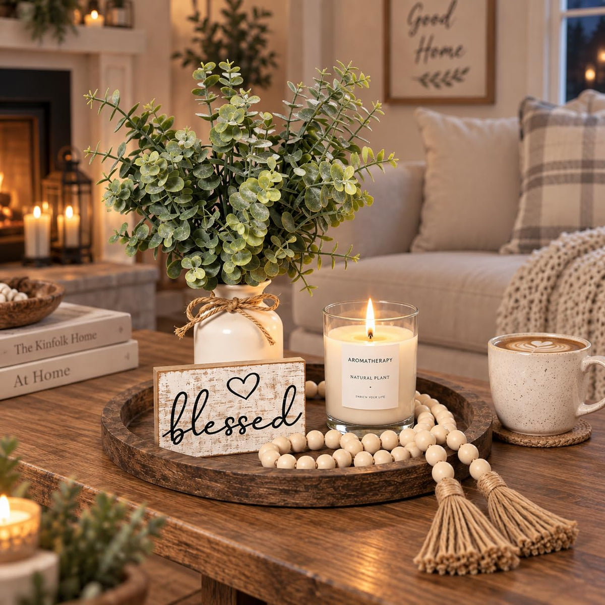 Rustic Modern Farmhouse Decor Set of 6 for Your Living Room - ZENLIV Official Imagery - 4