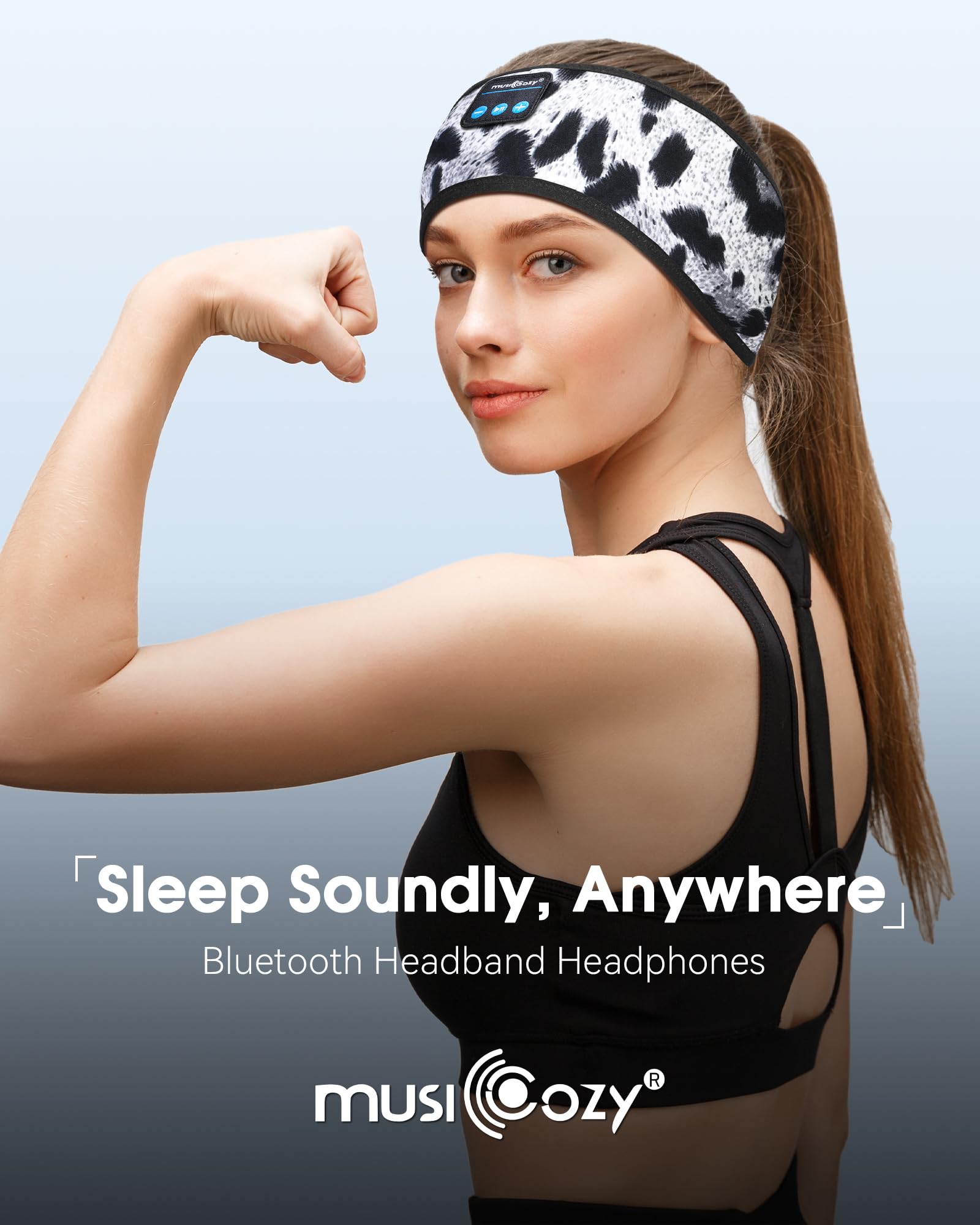 MUSICOZY Sleep Headphones Bluetooth Headband Headphones for Side Sleepers - MUSICOZY Official Product View 3