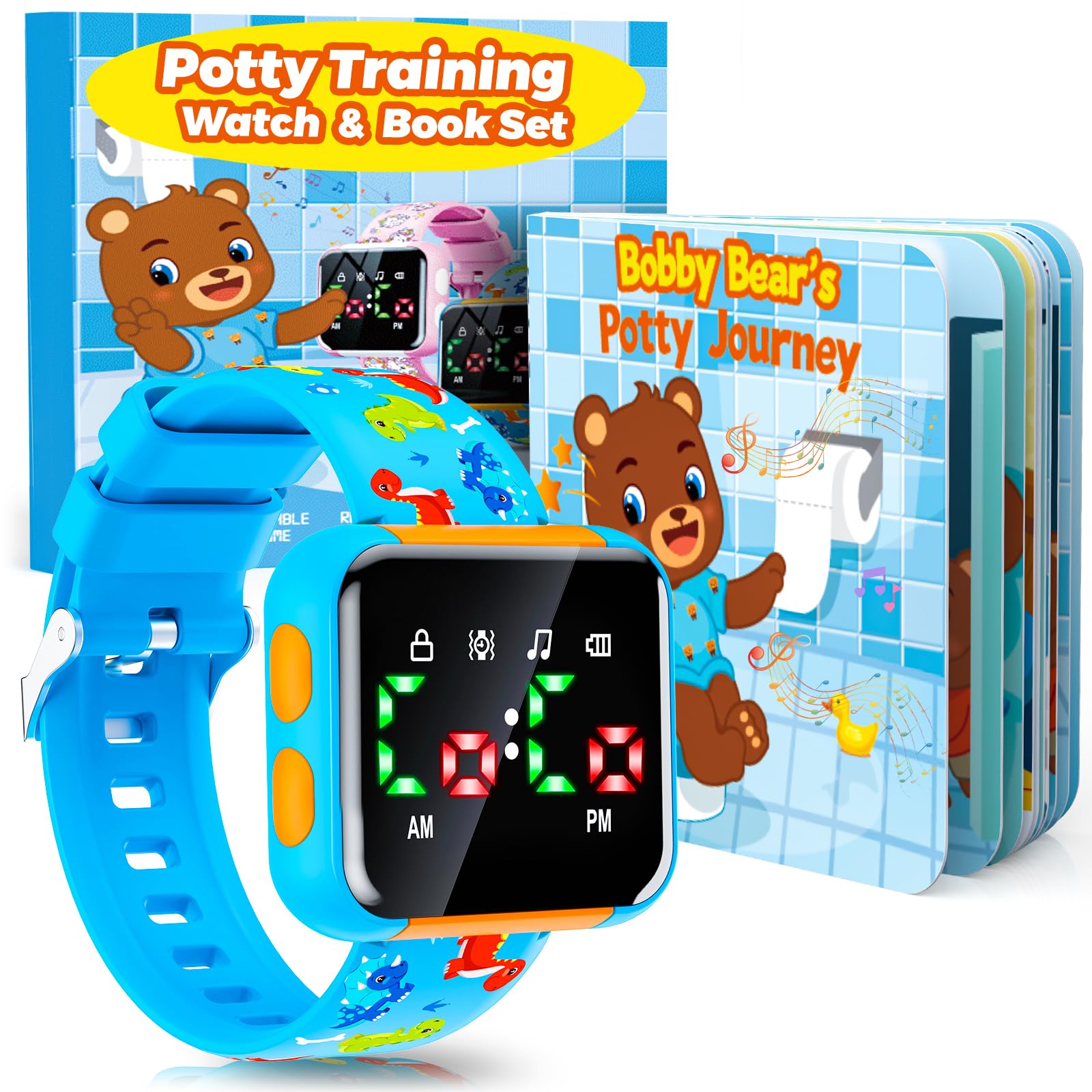 Etuwoe Potty Training Watch for Toddler Girls: Adjustable Volume Potty - View 10