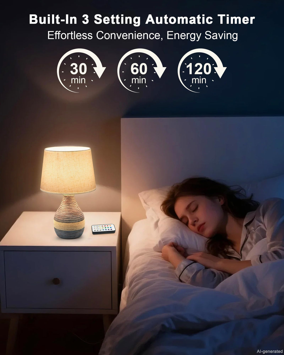 13 H Small Rechargeable Cordless Ceramic Table Lamp Coastal - INTELIVE Official Imagery - 6