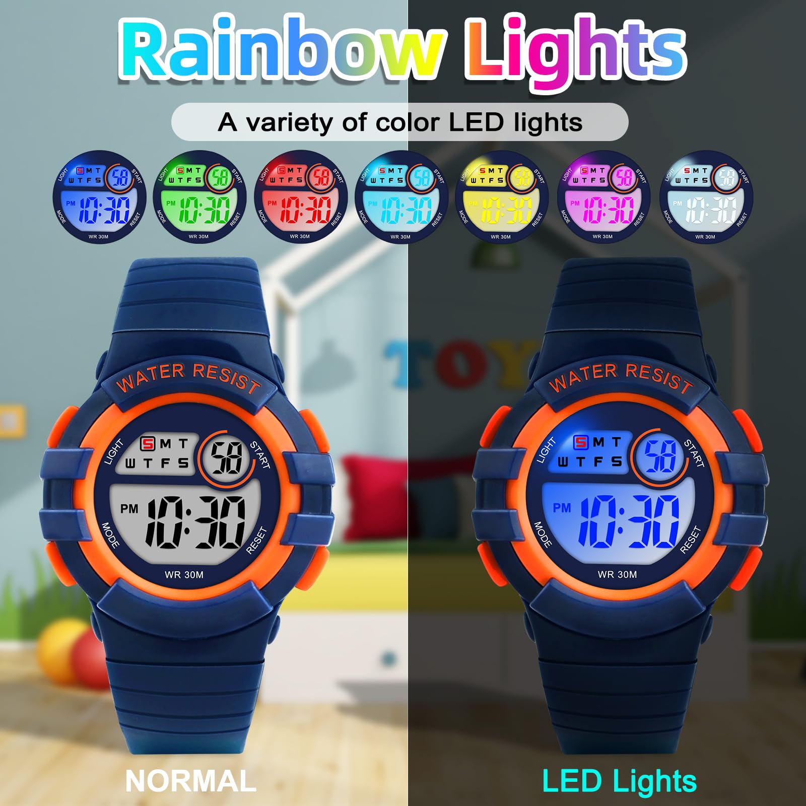 DTKID Digital Kids Watch 30 M Waterproof for Girls Boys 5-16 - View 2