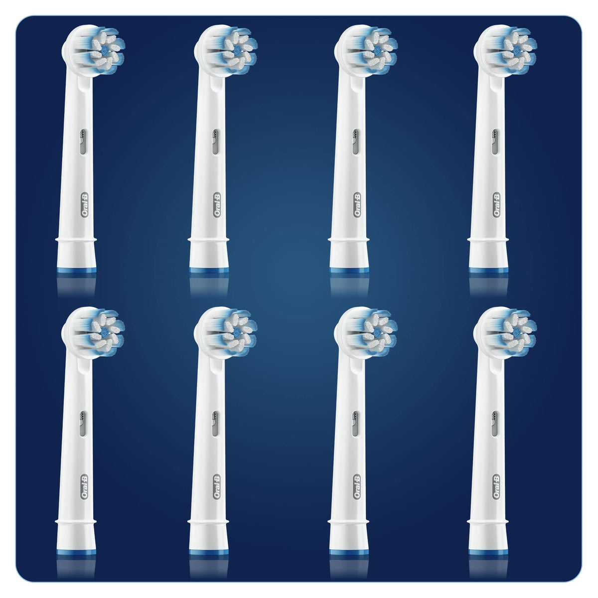 Oral B Sensitive Clean Replacement Brush Heads x 8 Original - Oral-B Official Imagery - 4