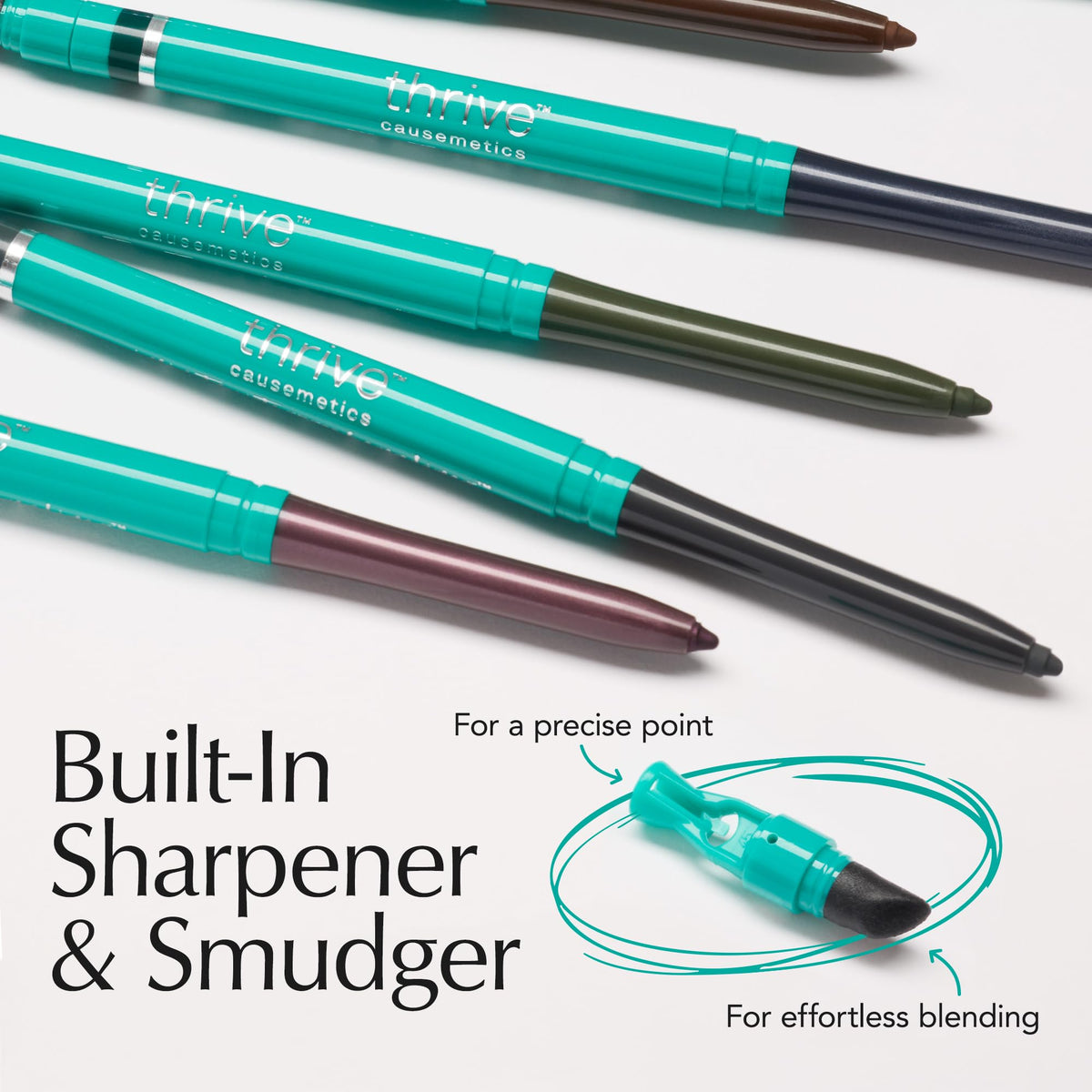 Thrive Causemetics Infinity Waterproof Eyeliner Pencil Black - Thrive Causemetics Official Imagery - 5