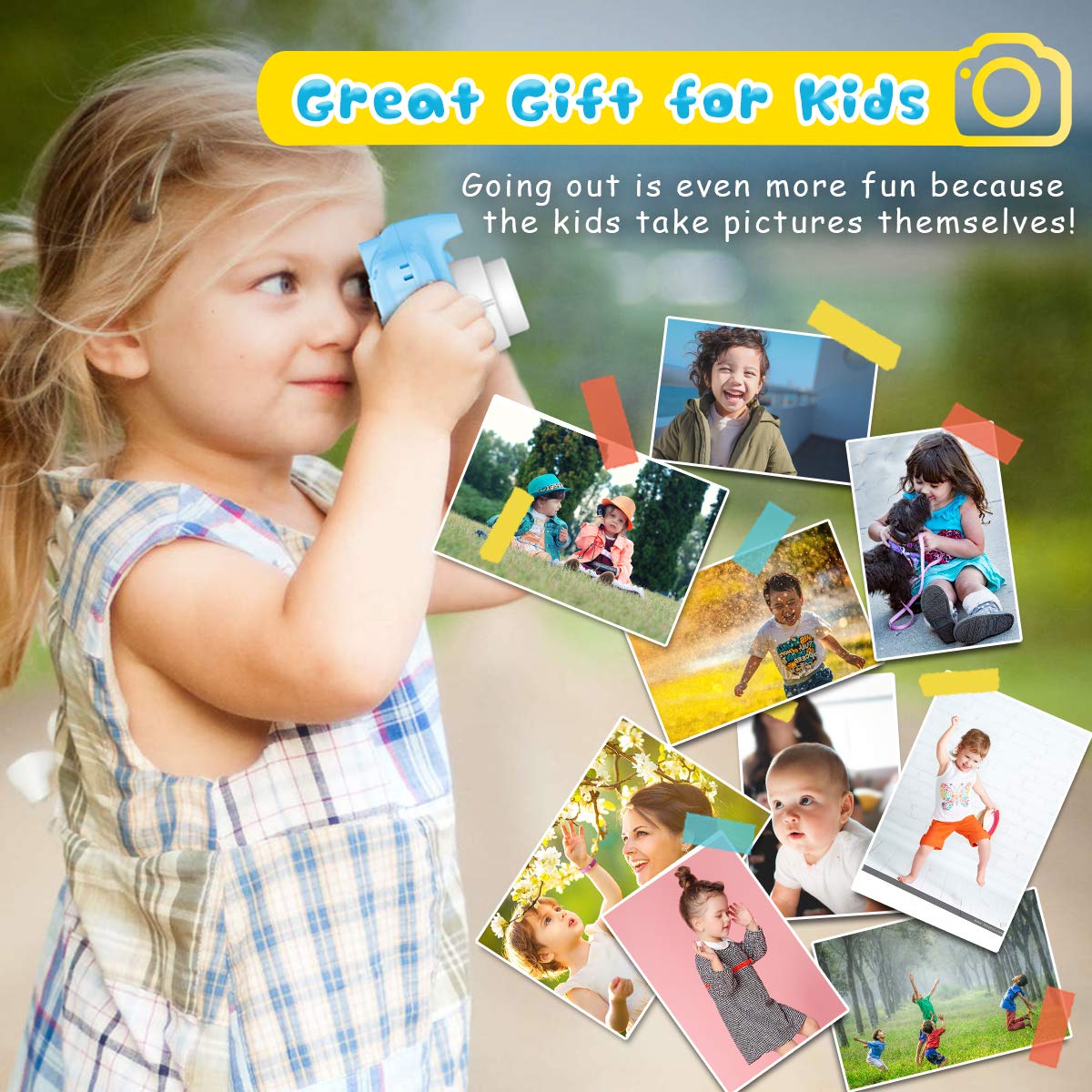 Upgraded Kids Selfie Camera HD Digital Video Camera for Kids - Seckton Official Imagery - 5