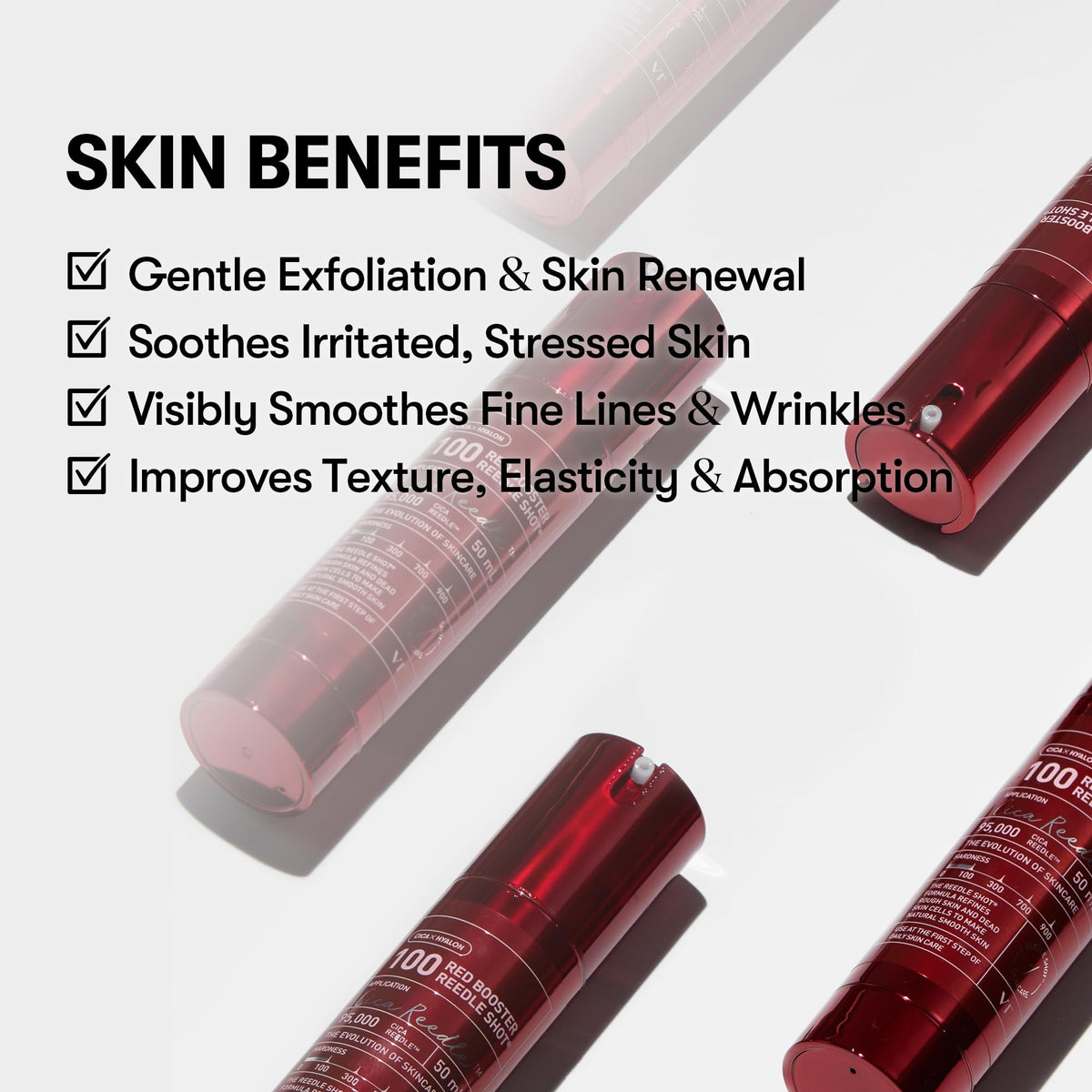 VT COSMETICS Red Booster Reedle Shot 100 Serum 1 69 fl oz - VT COSMETICS Official Imagery - 7