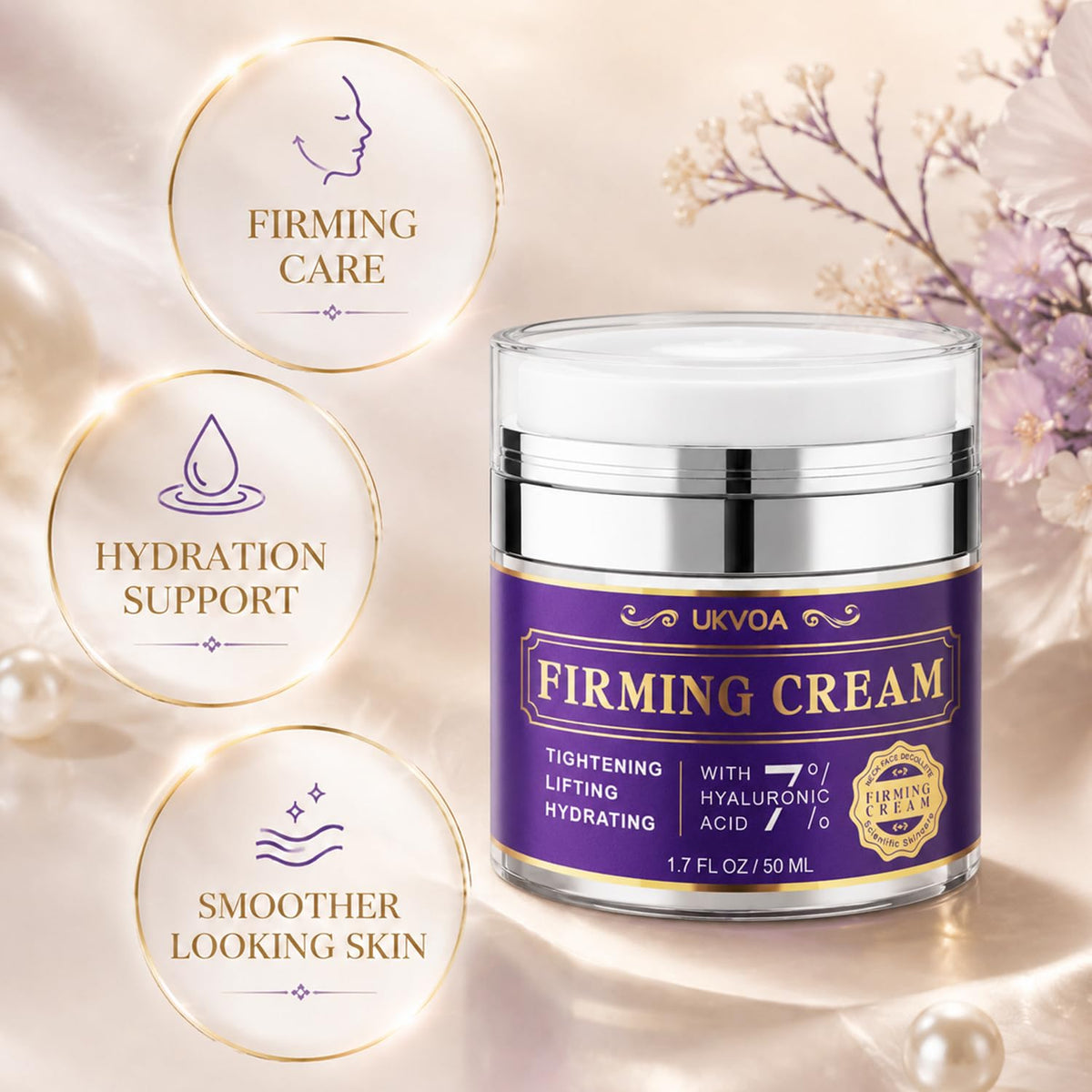 Retinol Neck Face Wrinkle Cream for Women Neck Cream for - UKVOA Official Imagery - 6
