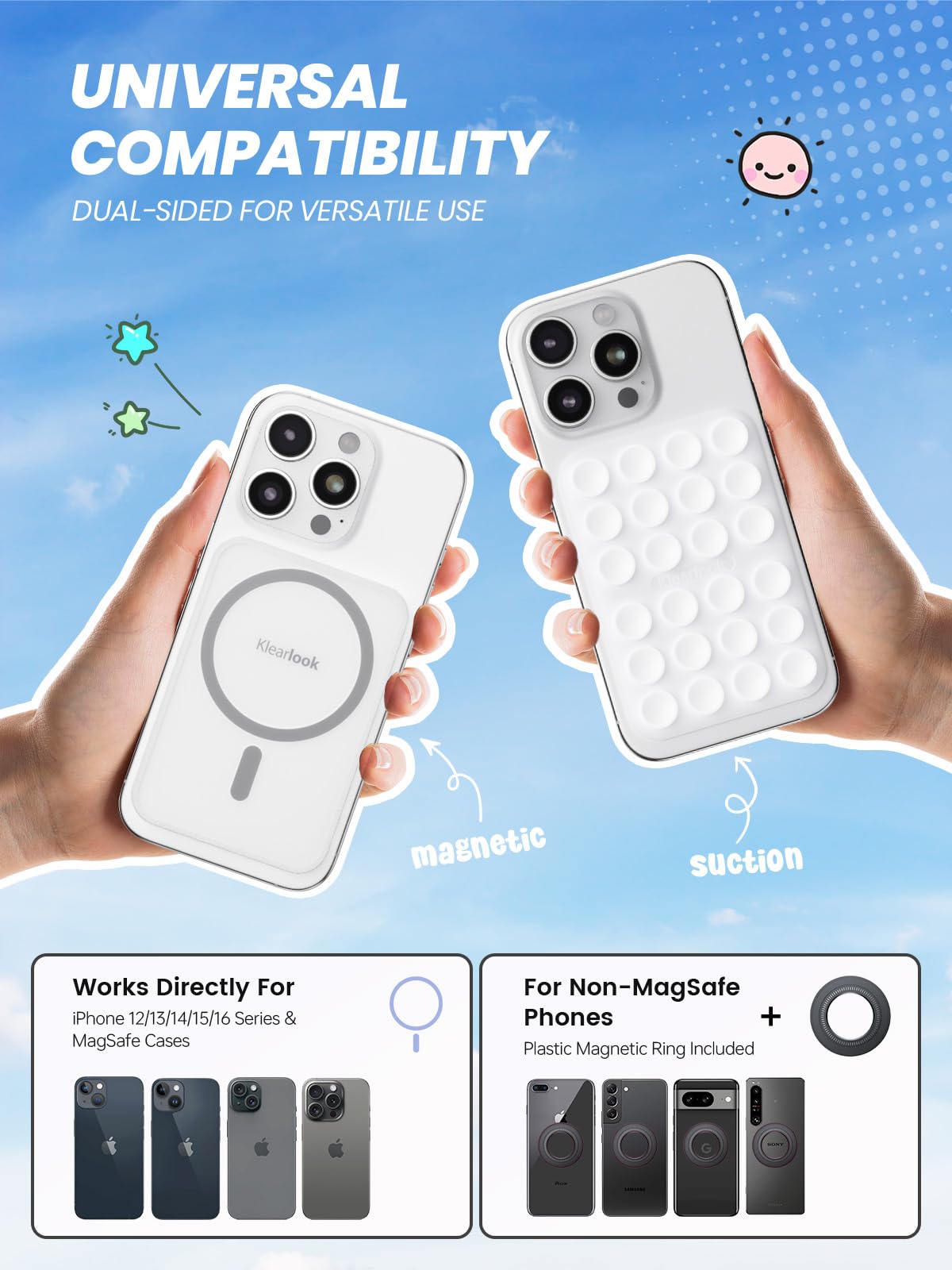 Klearlook Maximized Clarity! Klearlook Magnetic Suction Phone Mou by Klearlook Maximized Clarity! - Angle View 2