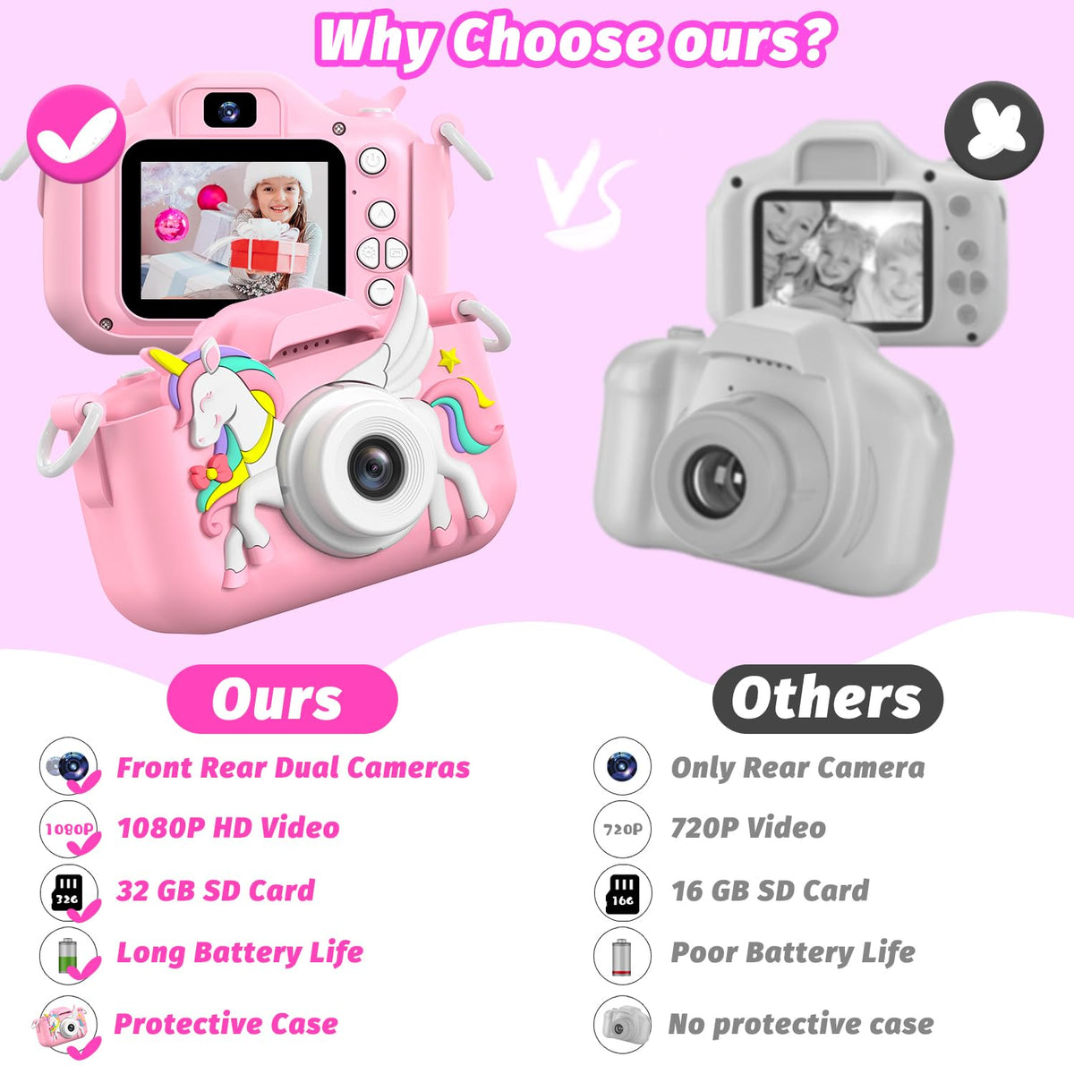 Children s Camera Toys for Girls Boys 3 12 Years - masterbee Official Imagery - 8