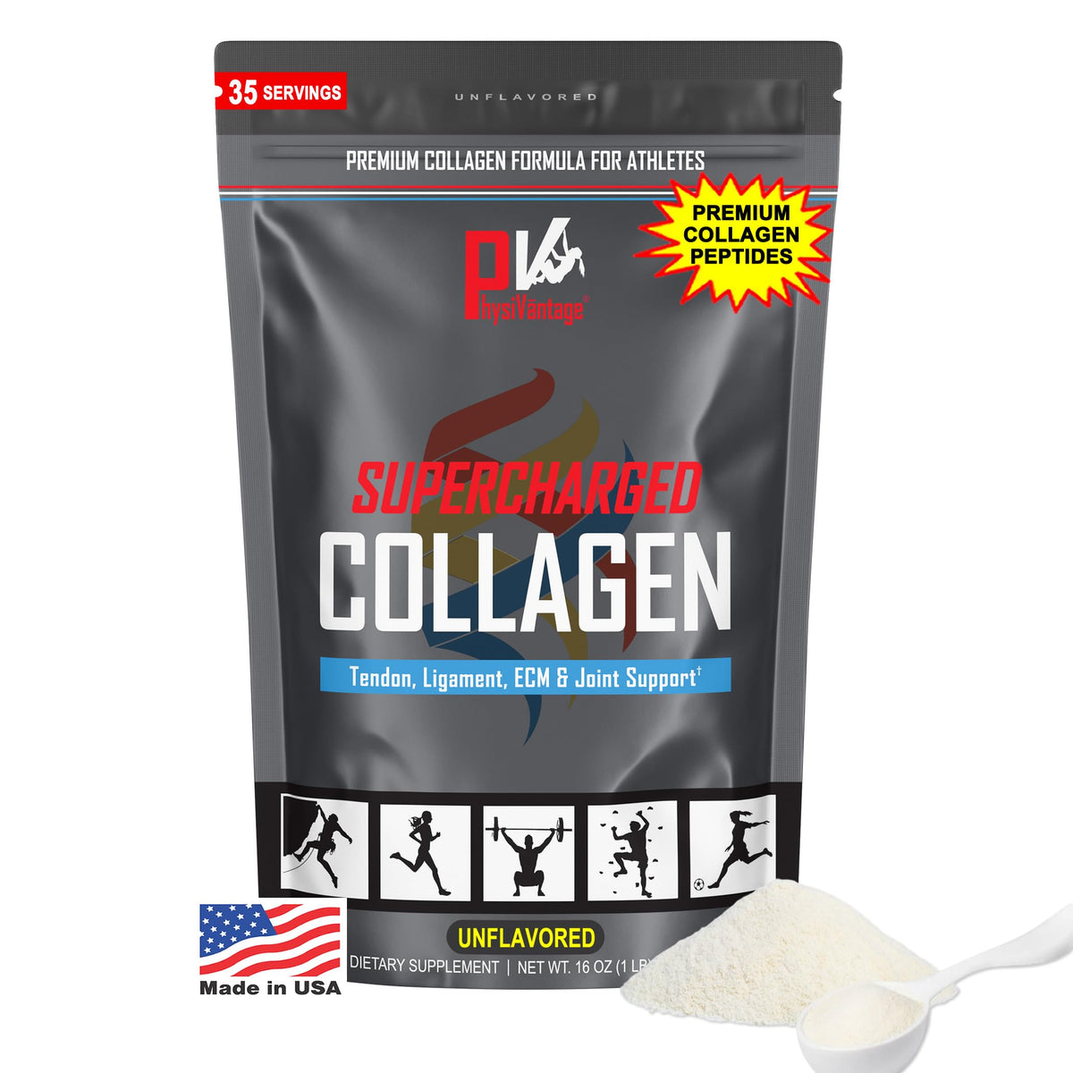 PhysiVantage Supercharged Collagen Peptides Powder - PhysiVantage Official Imagery - 2