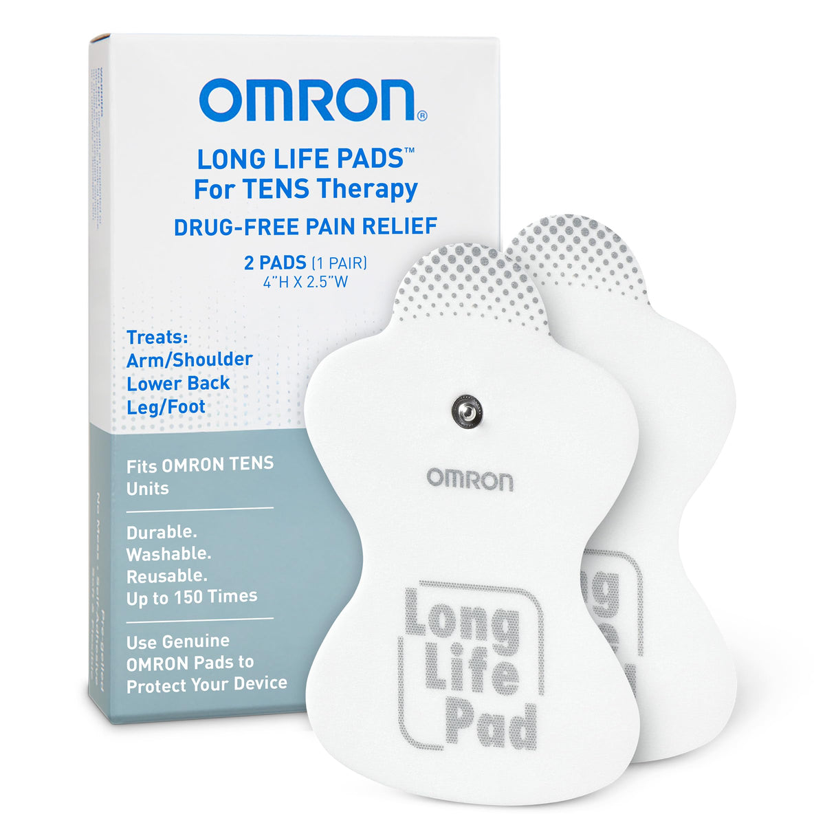 Omron Long Life Pads for TENS Unit Muscle Stimulator - Omron Official Imagery - 1