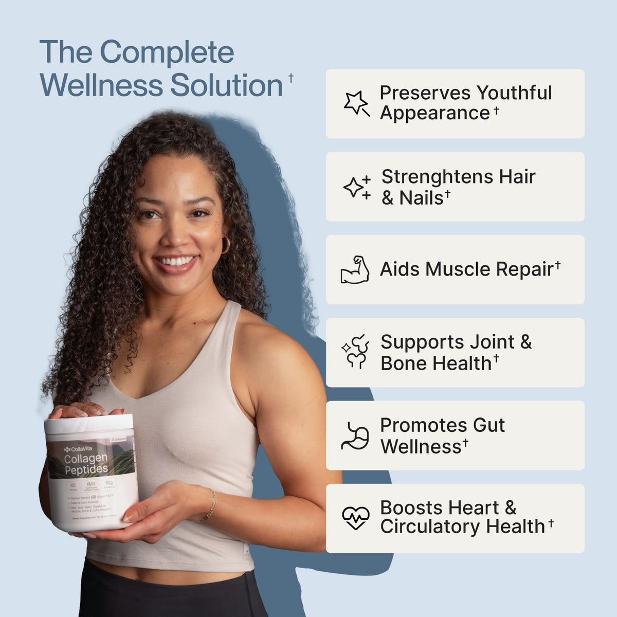 CollaVita Collagen Peptides Powder Grass Fed Pasture Raised - Colla Vita Official Imagery - 5