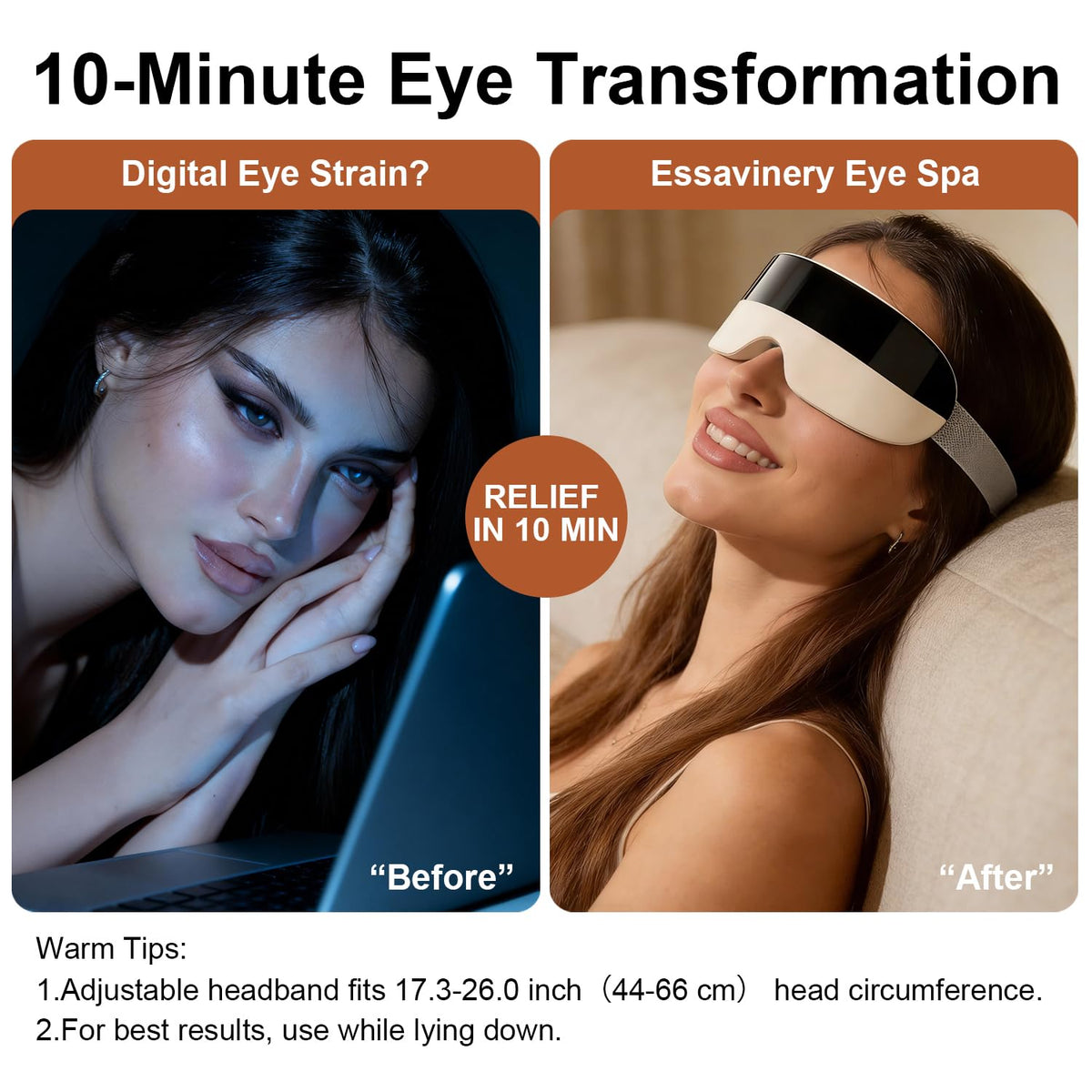 Eye Massager Heat and Cooling for Office Travel Home Gifts - Essavinery Official Imagery - 5