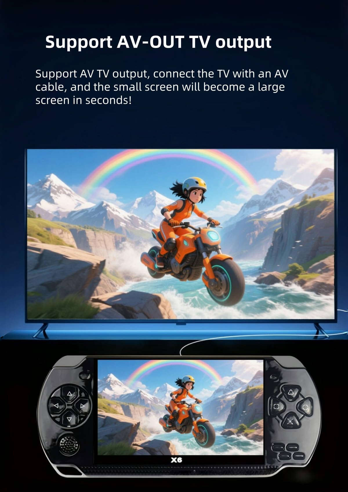4 3 Inch Retro Handheld Game Console - YHFITN Official Imagery - 7