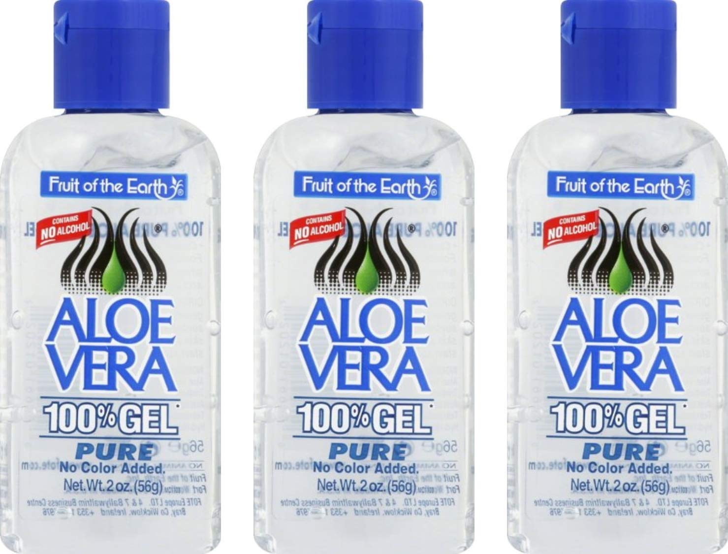 Fruit of the Earth Aloe Vera 100% Gel 2oz – Bundle of 3