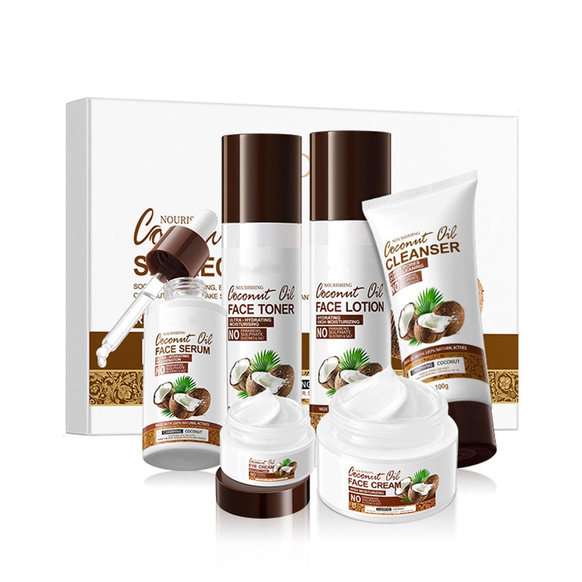 Coconut Oil Skincare Gift Set for Women - CLY AMS Official Imagery - 2