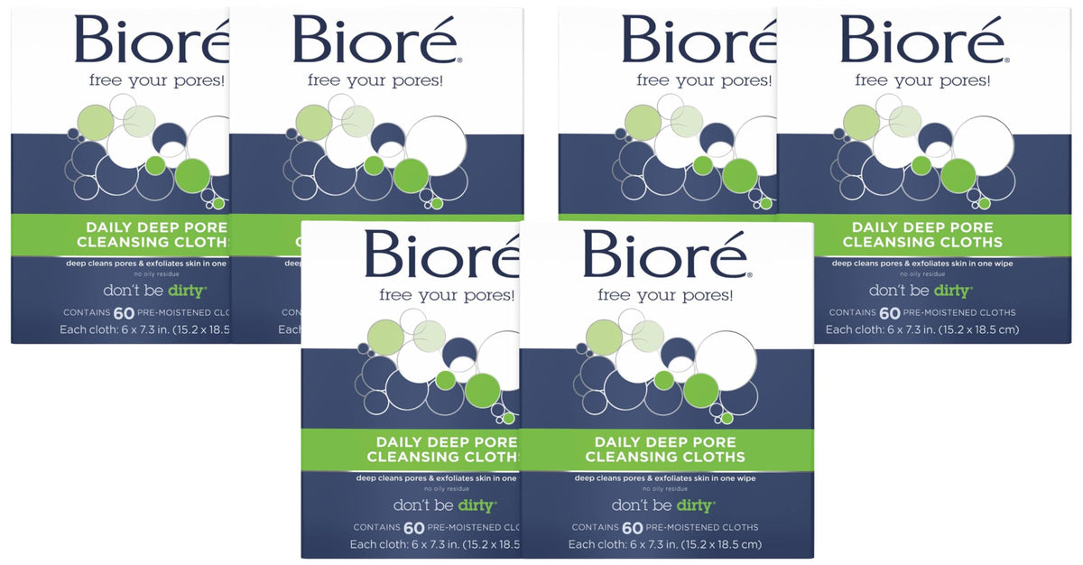 Bior Daily Make Up Removing Cloths Facial Cleansing Wipes - Bioré Official Imagery - 6