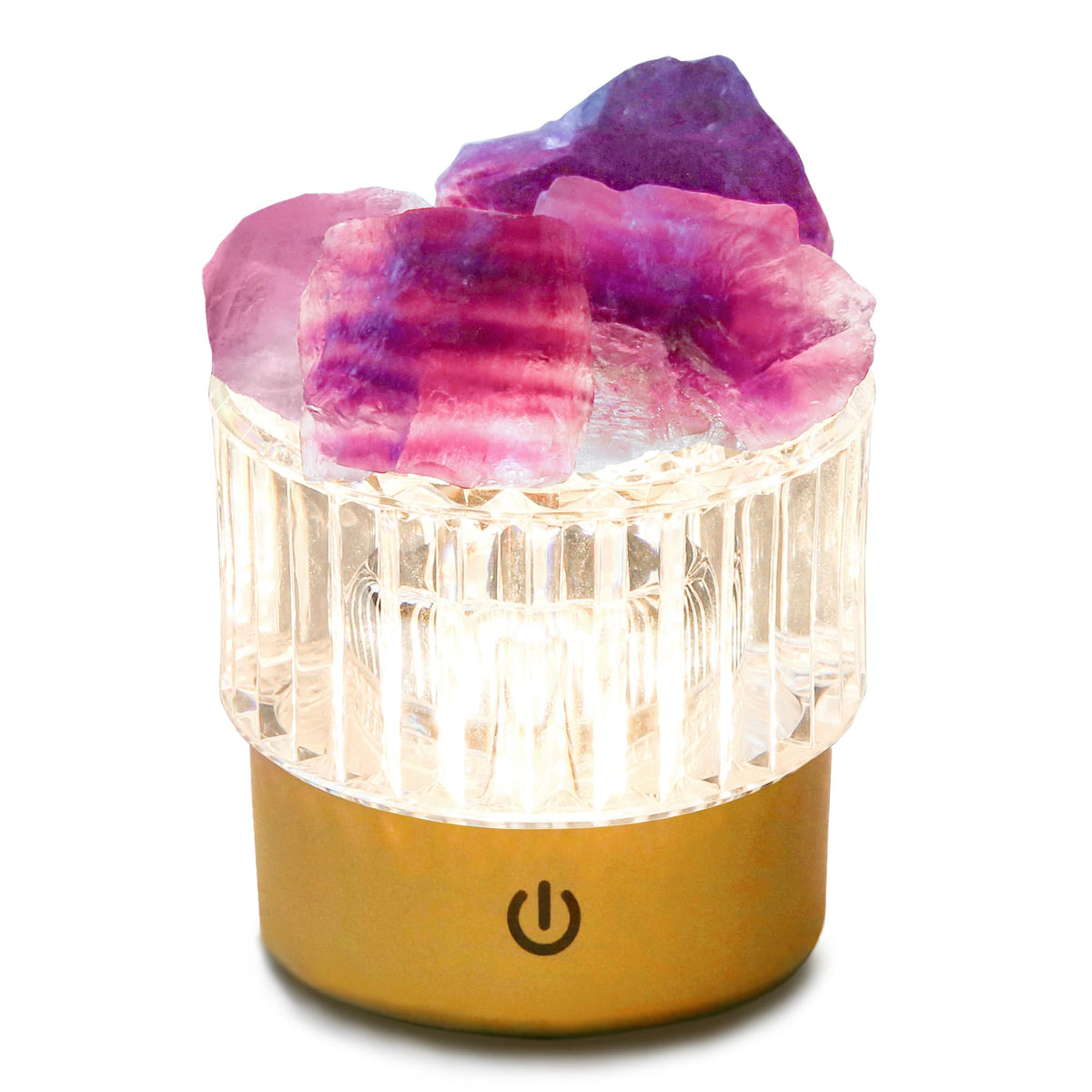 Purple Fluorite Lamp Natural Crystal Lamp for Festival Gift - MYDAYS&DESIGN Official Imagery - 1