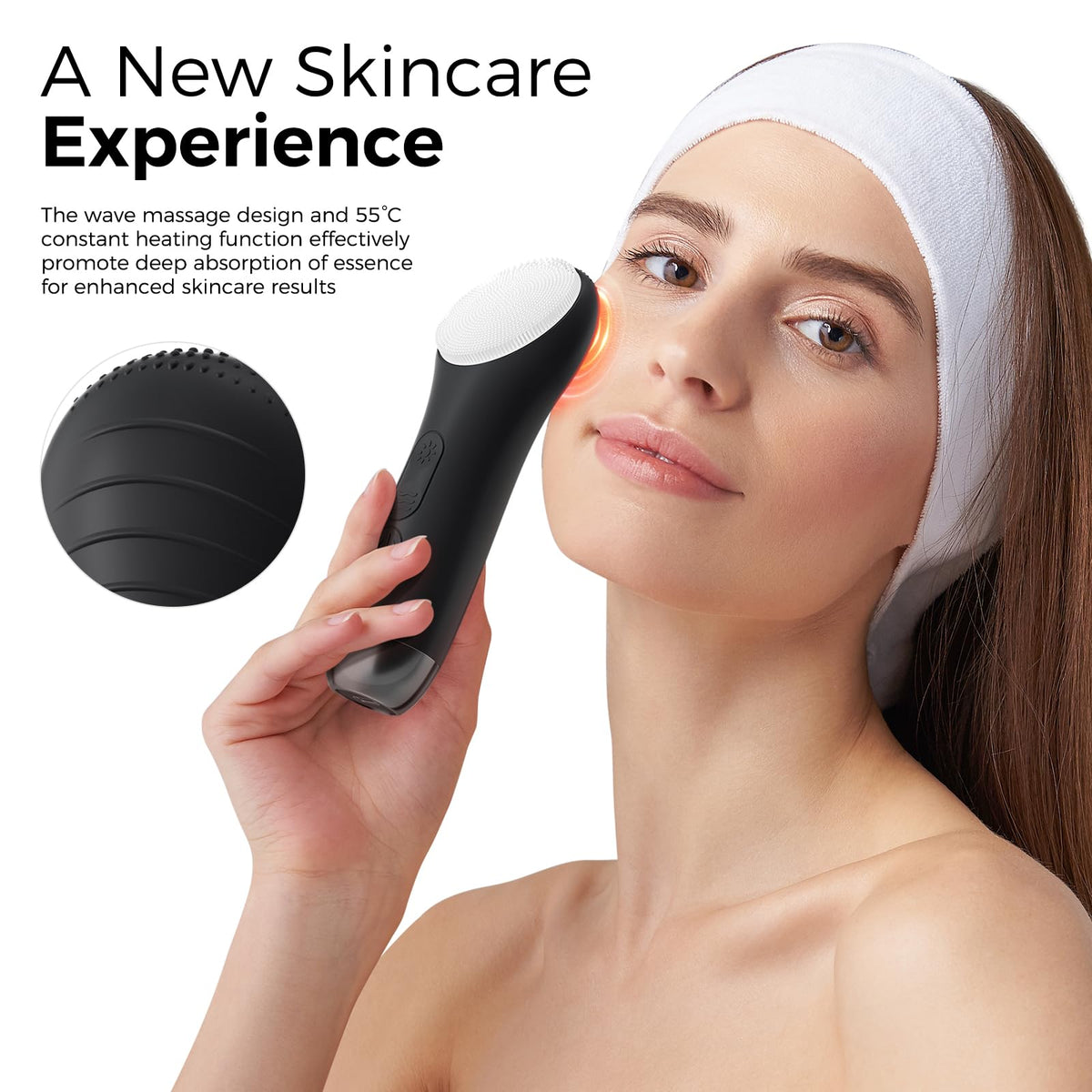 Face Scrubber Electric Facial Cleansing Brush - Ccigedy Official Imagery - 7