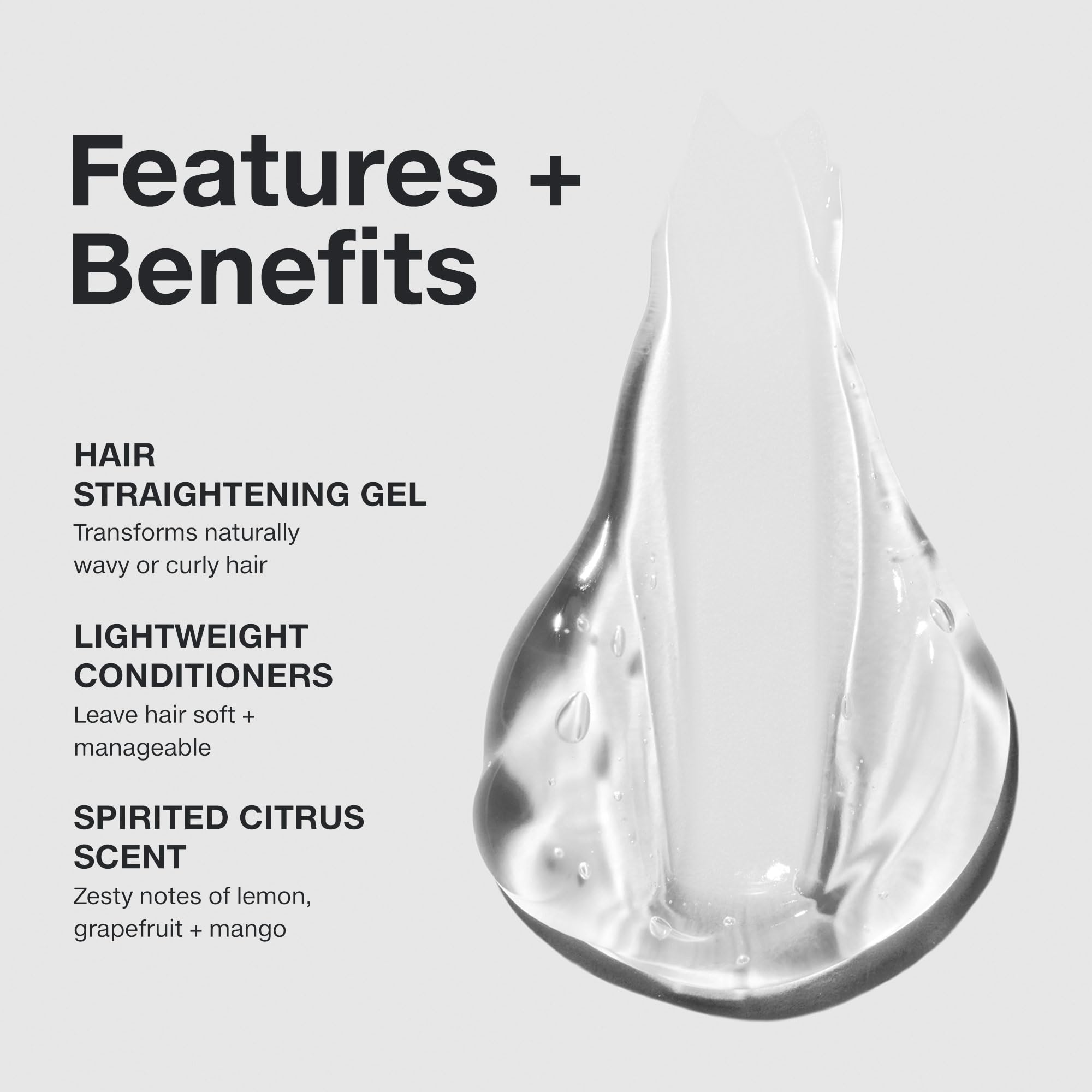 Paul Mitchell Straight Works Hair Gel, Smoothing Styler For Frizzy Hair, 5.1 fl oz