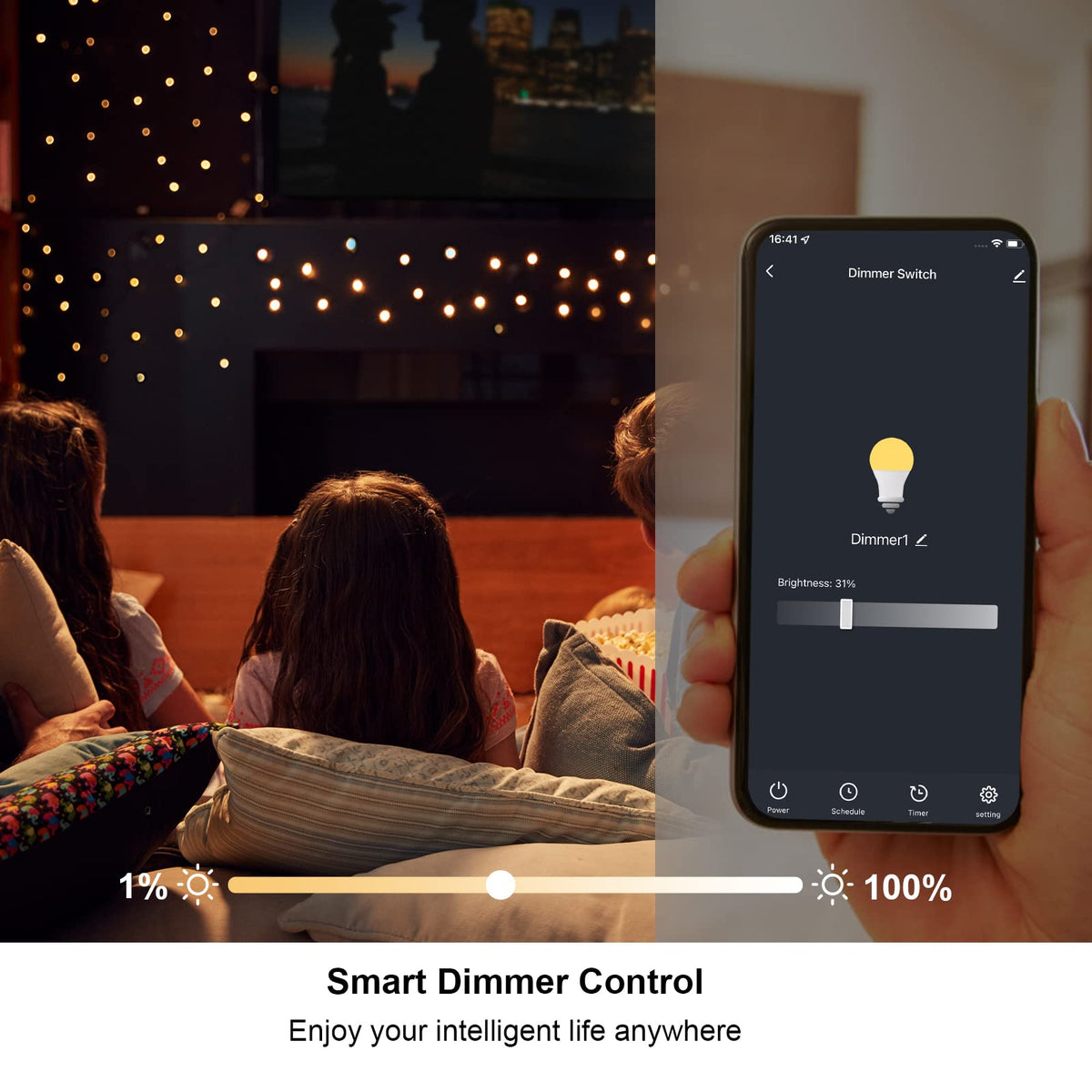 WiFi Smart Dimmable Plug 2 Pack Smart Plugs for Voice - Eva's Light Official Imagery - 4