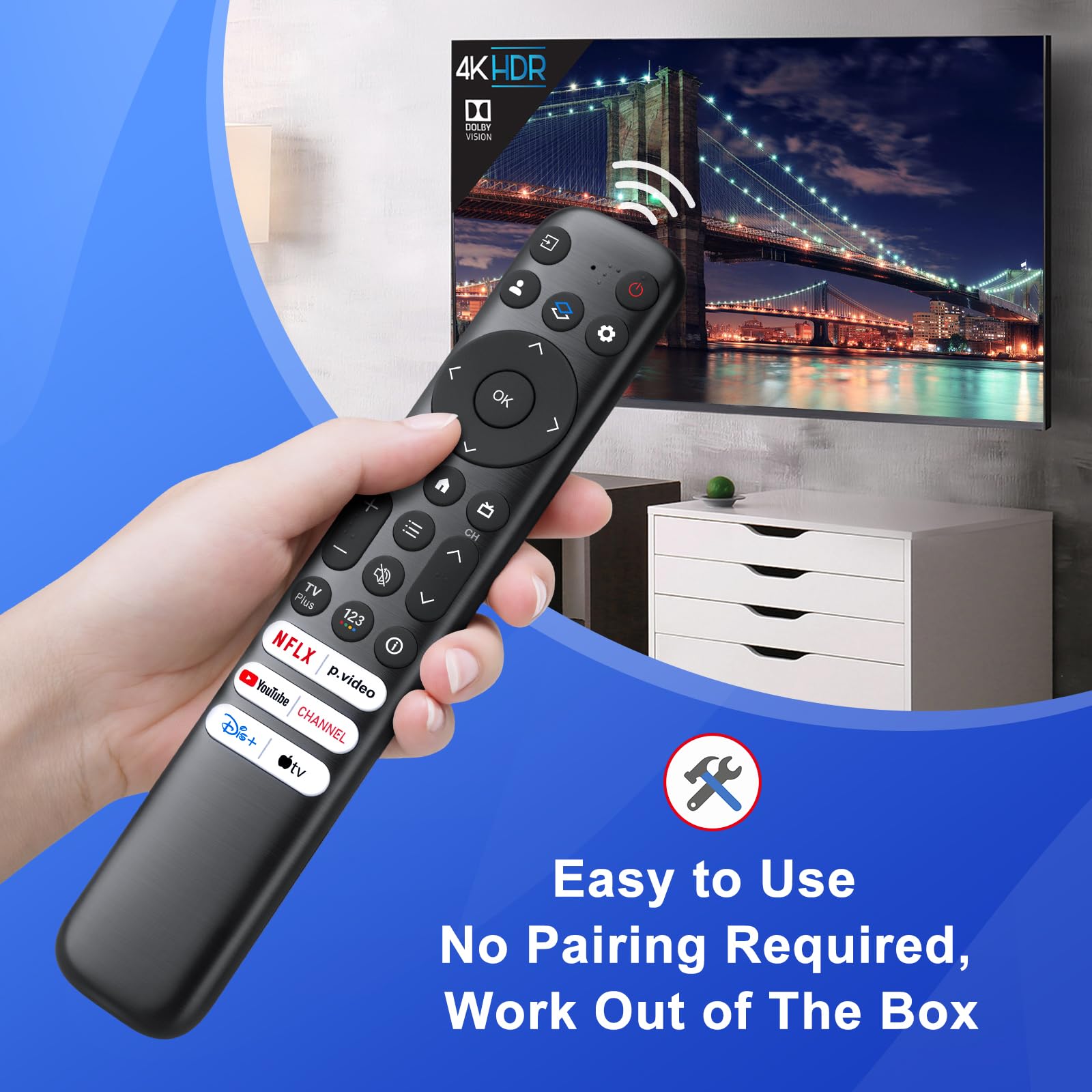 Maxitoc Replacement Only for TCL Google TV Remote Control,RC813 Compatible with - Maxitoc Official Product View 5