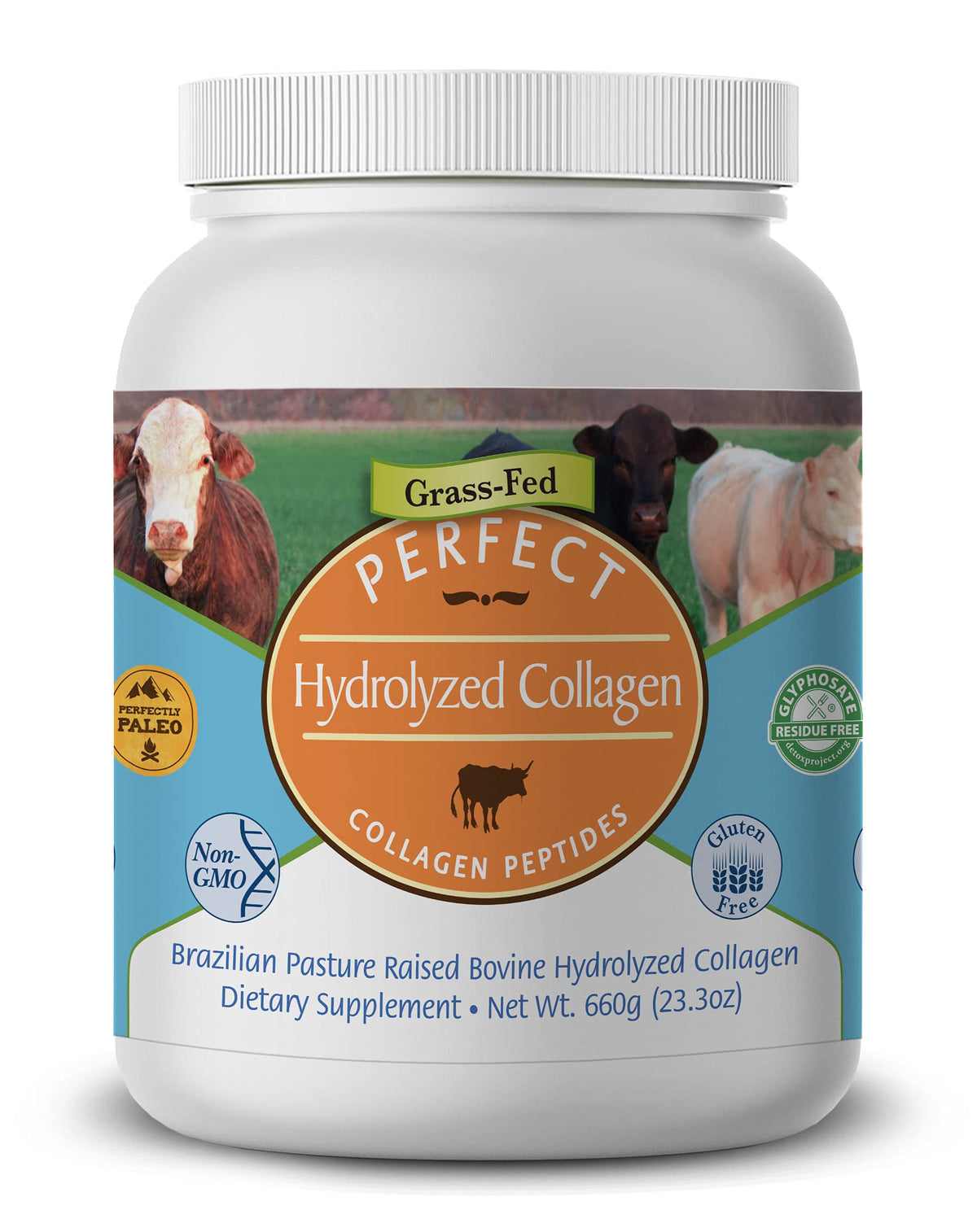 Perfect Supplements Perfect Hydrolyzed Collagen Powder 660 - Perfect Supplements Official Imagery - 1