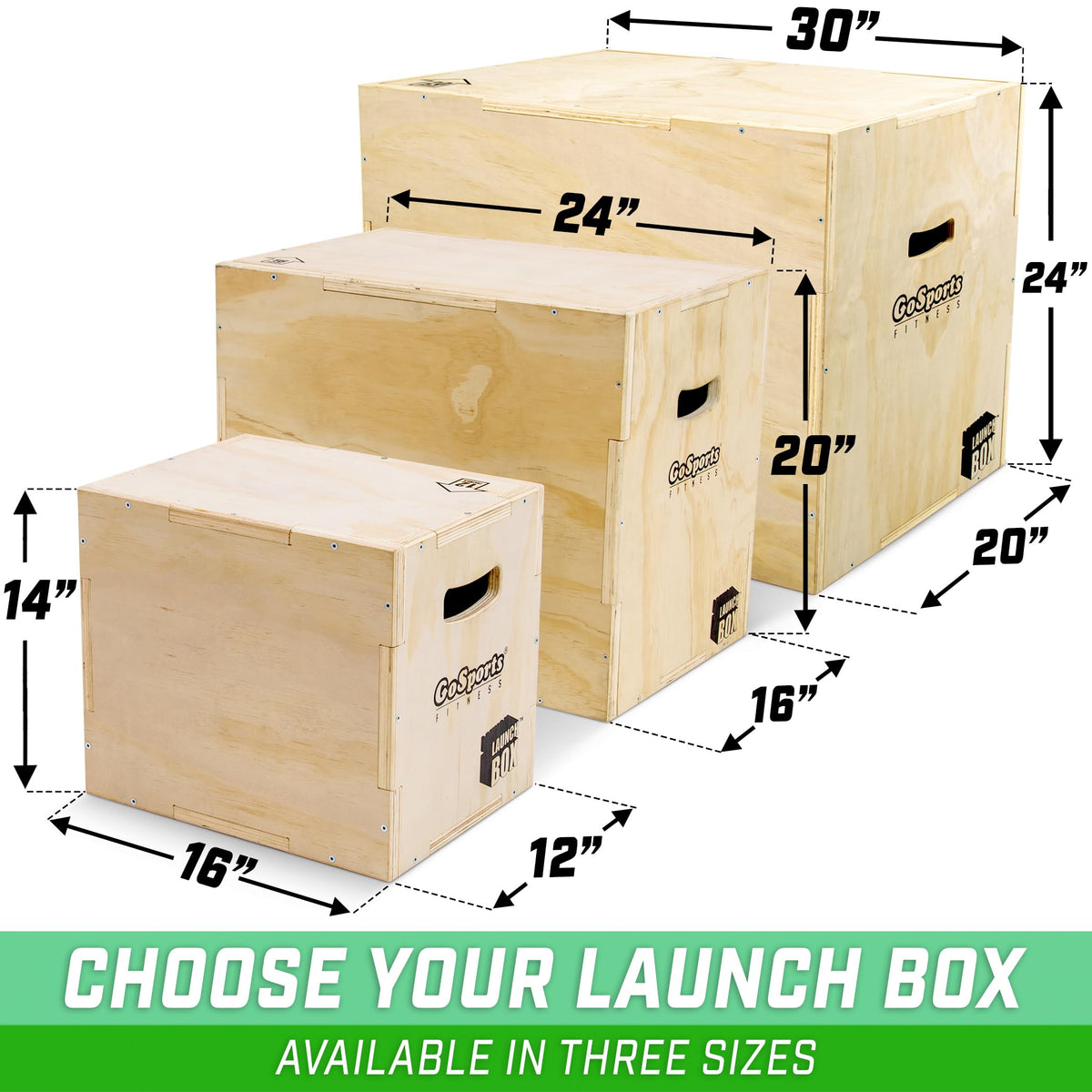 GoSports Fitness 3 in 1 Plyo Jump Box - Premium Selection Official Imagery - 7