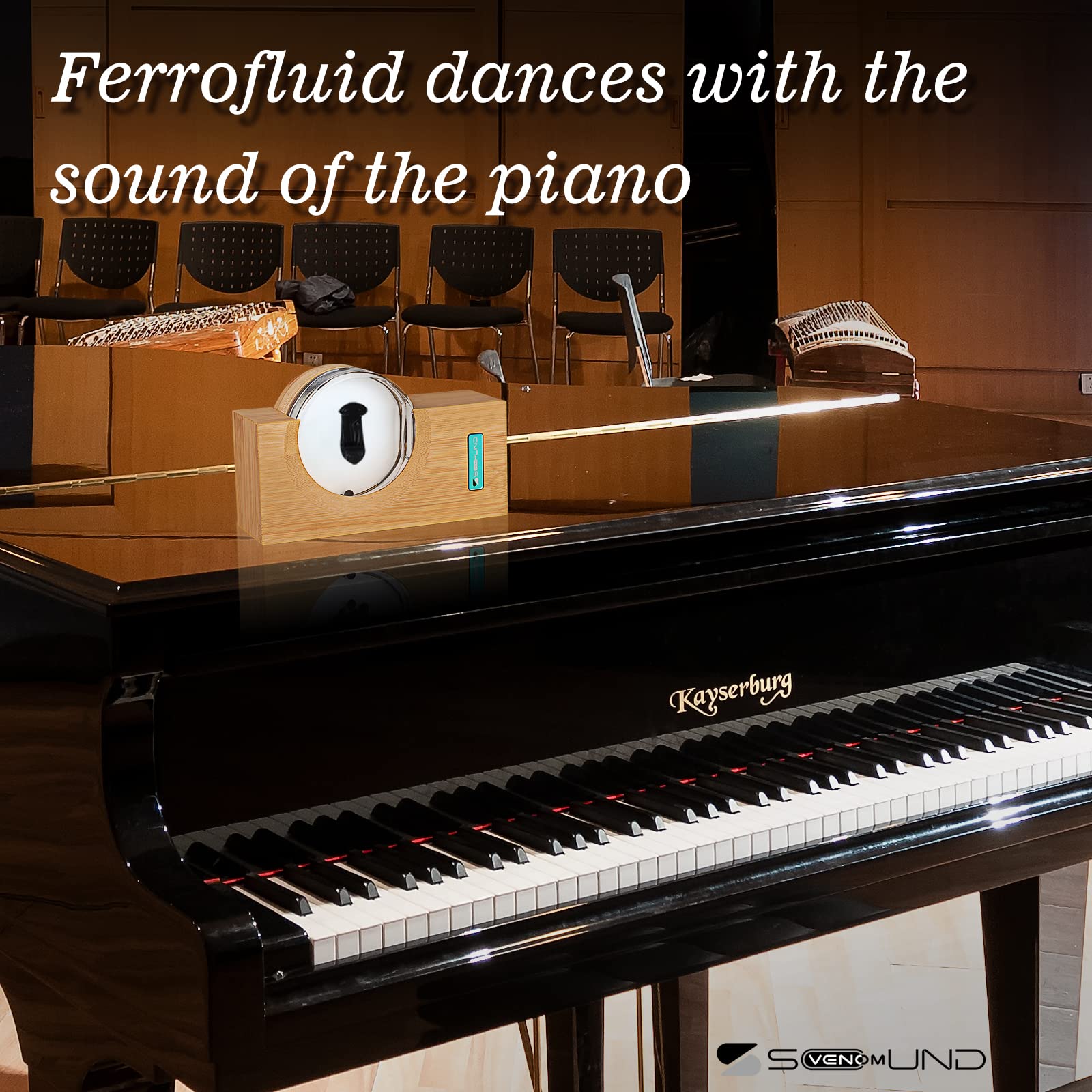 sovenomund Dancing Ferrofluid Sound Visualizer, Mysterious Liquid Office desk De - sovenomund Official Product View 9