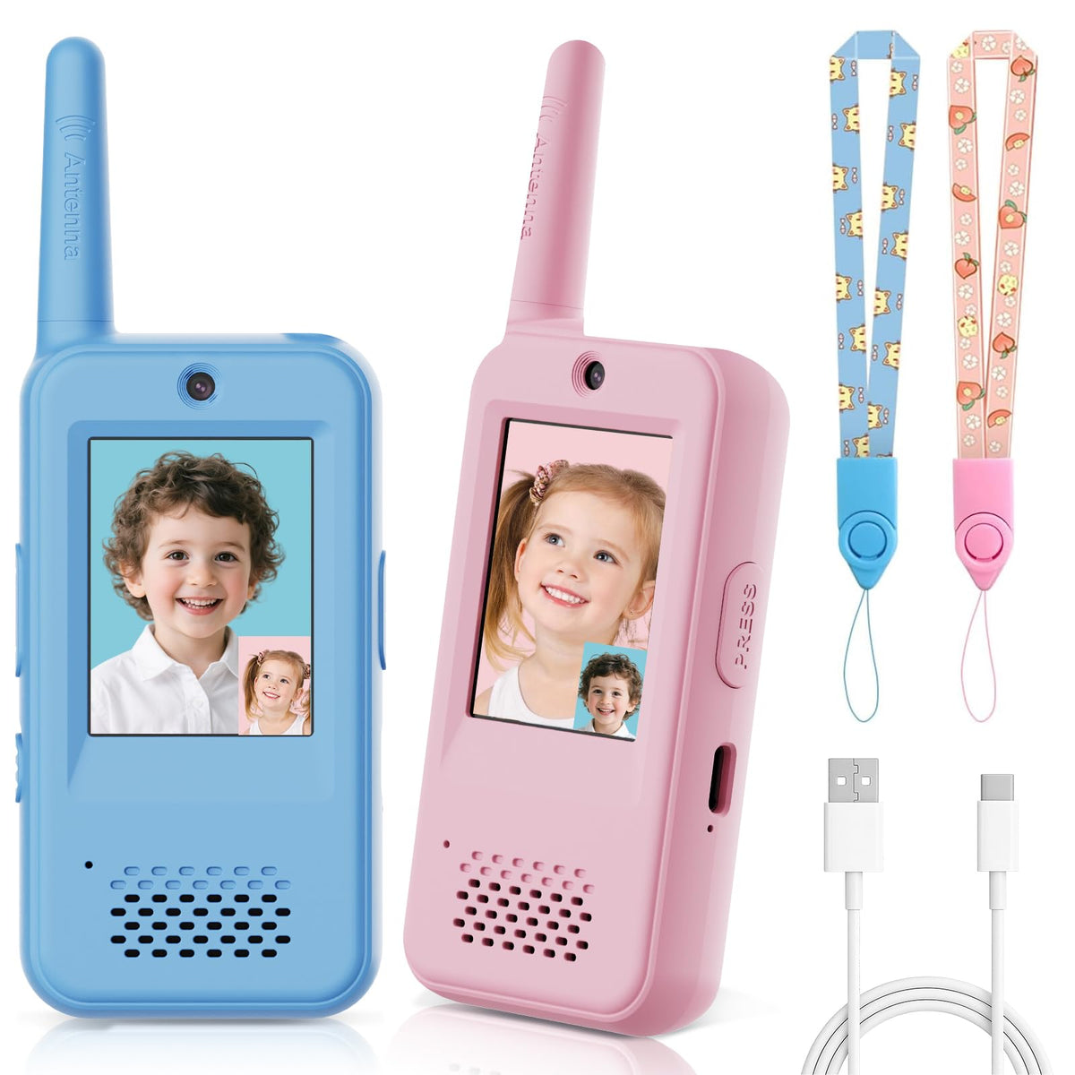 Video Walkie Talkie Toy for Kids 2 Pack Rechargeable with - PATKON Official Imagery - 2