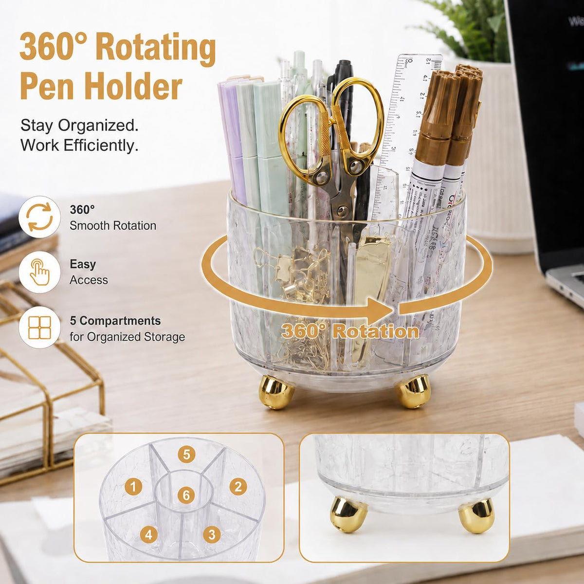 Office Desk Supplies Accessories for Women - ChezAbbey Official Imagery - 5