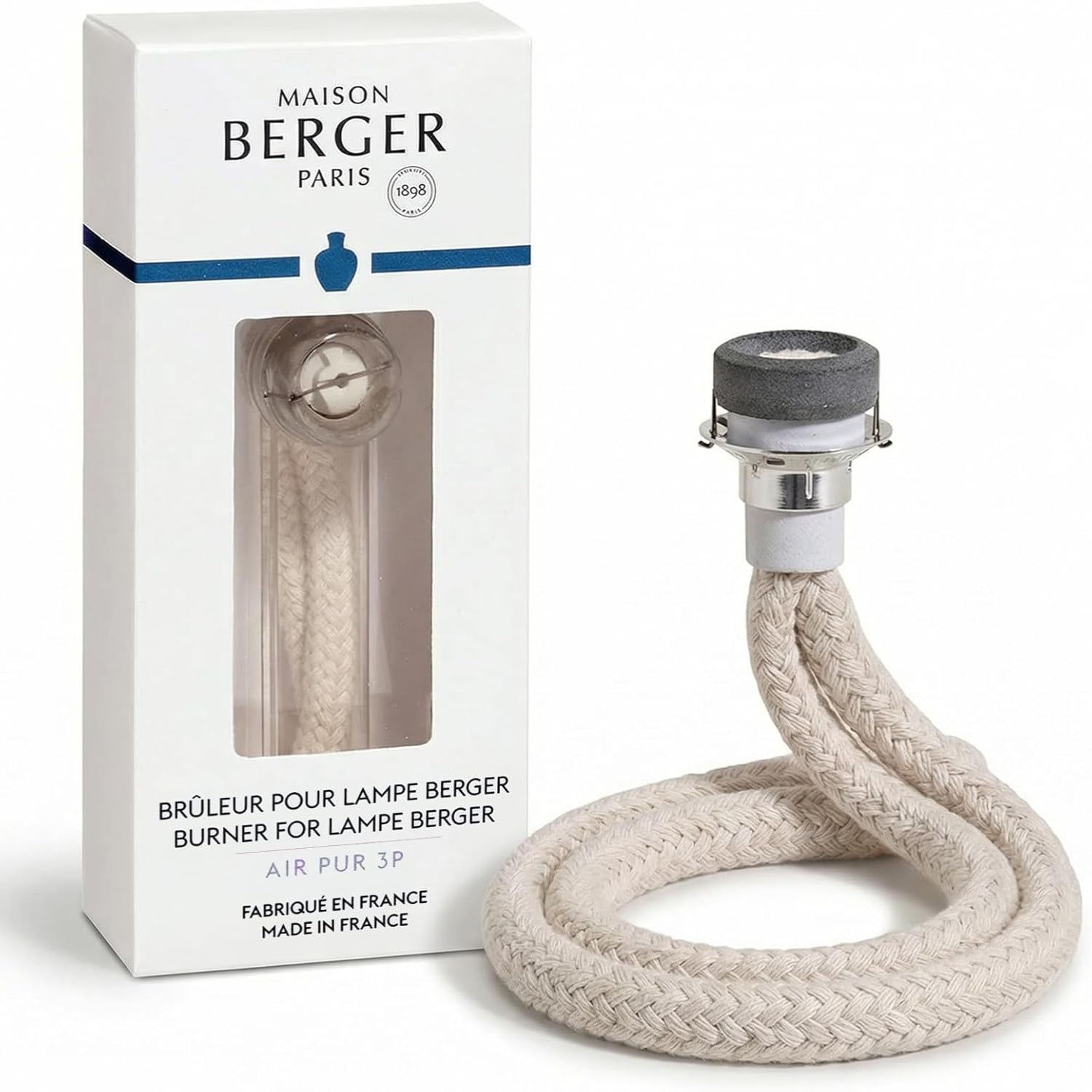MAISON BERGER catalytic stone replacement burner with air control wick for aroma lamps and home fragrance devices.