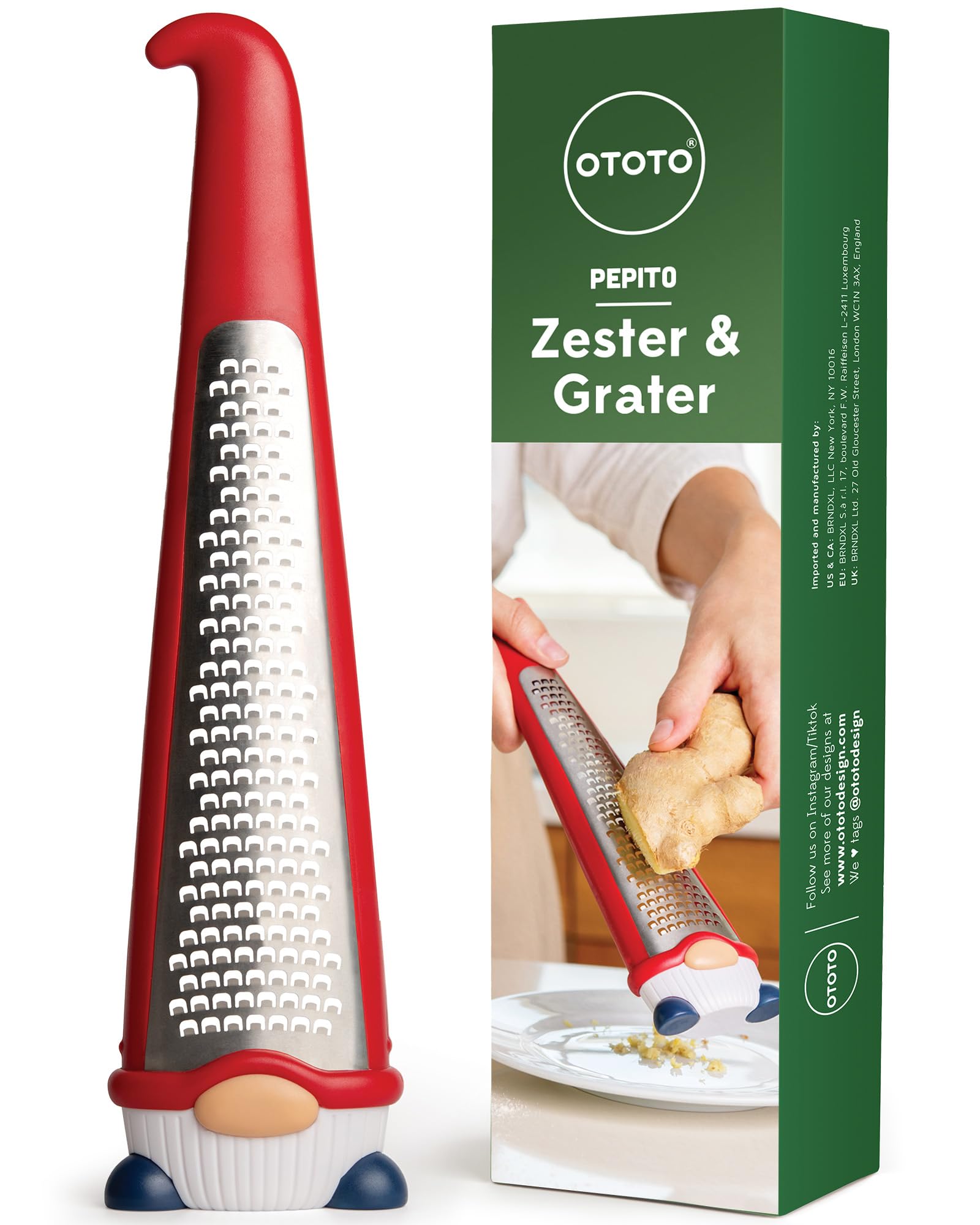 OTOTO Grater - Stainless Steel, BPA Free, Dishwasher Safe, Fun Kitchen - View 8