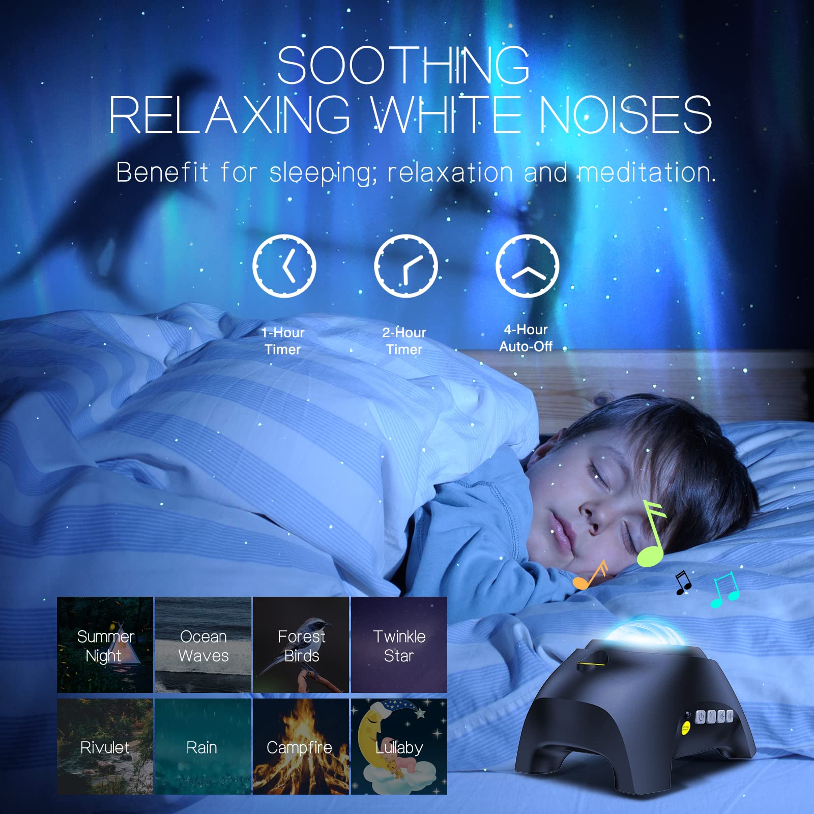 HODANS Northern Galaxy Light Aurora Projector with 33 Light Effec by HODANS - Angle View 5