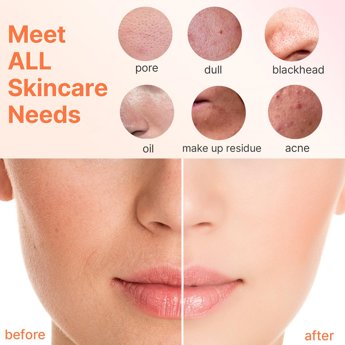 Face Scrubber with 3 Brush Heads 2 Speeds - TOUCHBeauty Official Imagery - 8