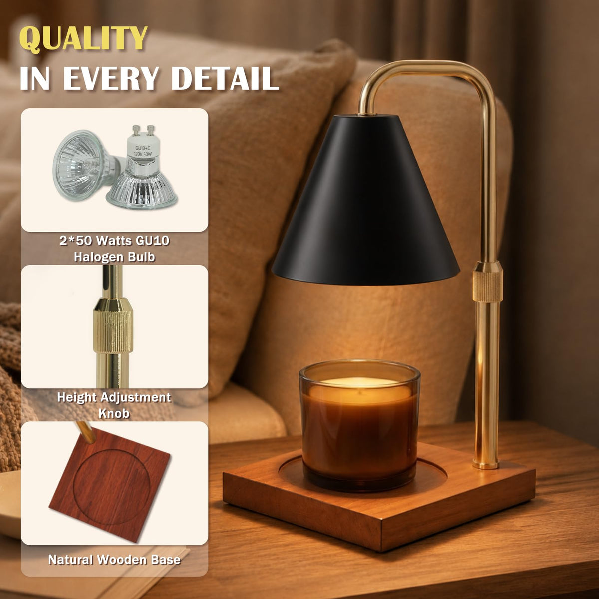 Candle Warmer Lamp with Timer Birthday Gifts for Women - BJFFN Official Imagery - 6