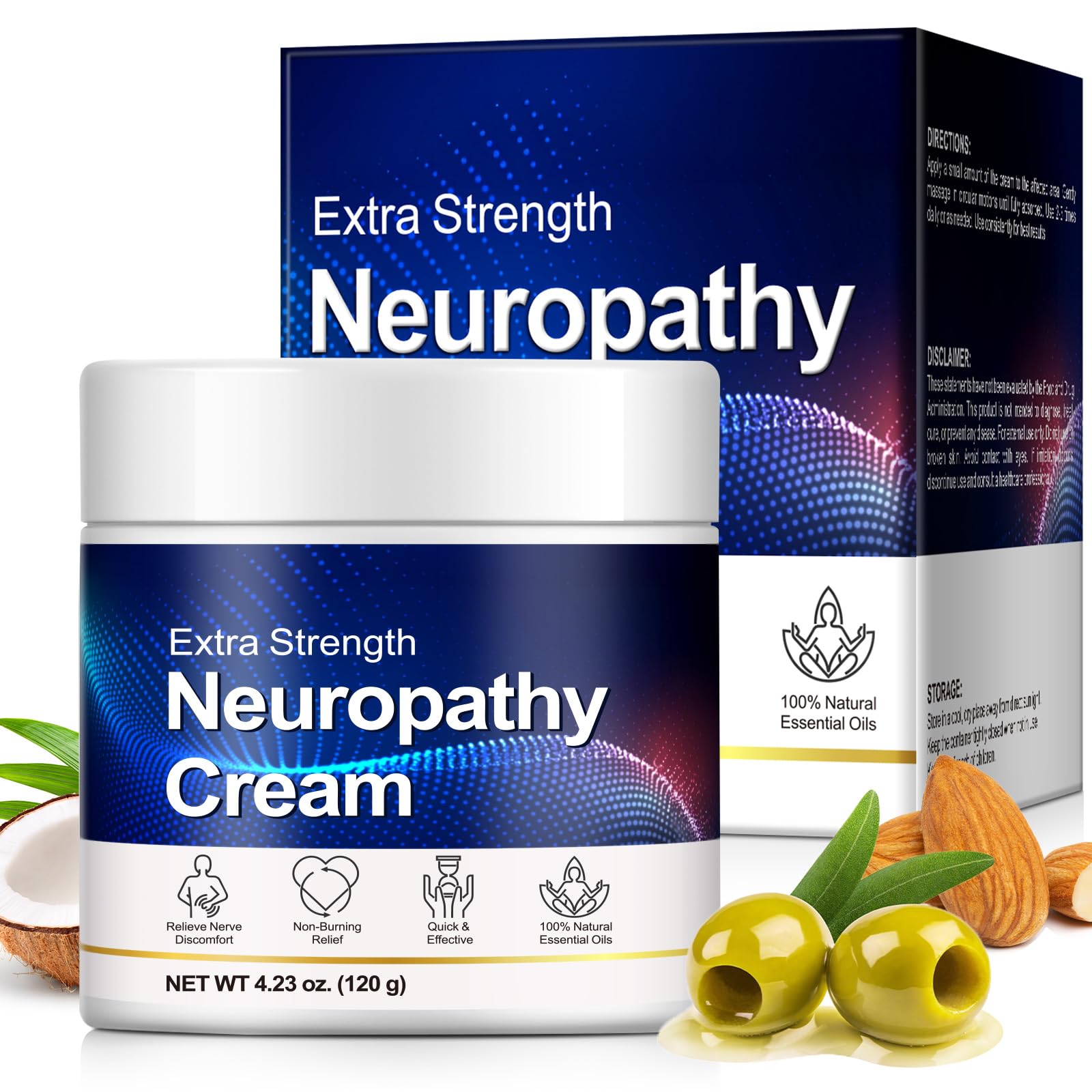 QYQIZWIA Neuropathy Relief Cream – Feet, Legs & Joints 4.23 oz
