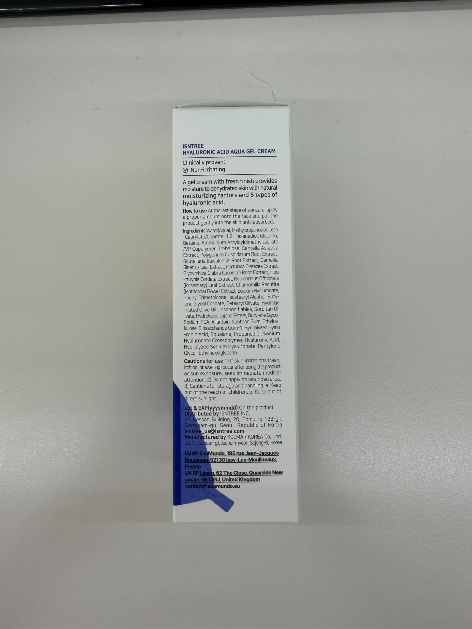IsNtree Hyaluronic Acid Aqua Gel Cream - Lightweight Gel Moisturizer with Hyalu - IsNtree Official Product View 4