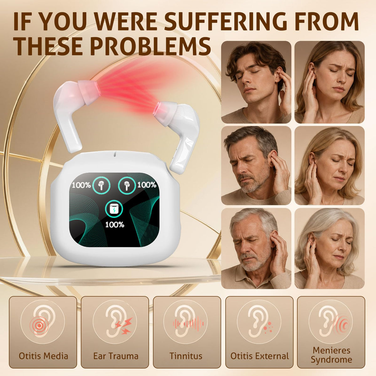 Red Light Ear Care Device Cordless 650nm Ear Device with - Jitesy Official Imagery - 3