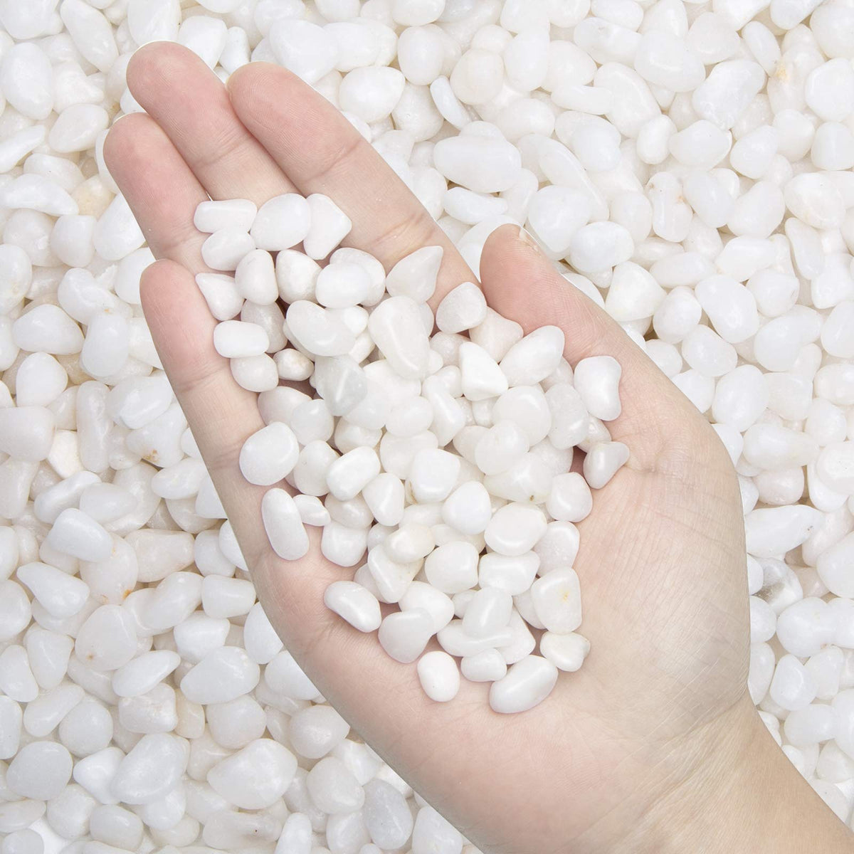 10lb Natural Decorative Polished Mixed Pebbles - OUPENG Official Imagery - 7