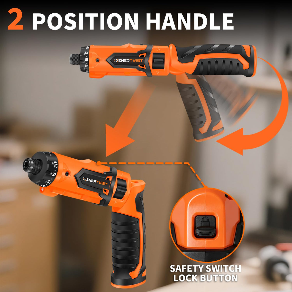 ENERTWIST 8V Cordless Screwdriver 82 Accessory Kit Max 10Nm - ENERTWIST Official Imagery - 7
