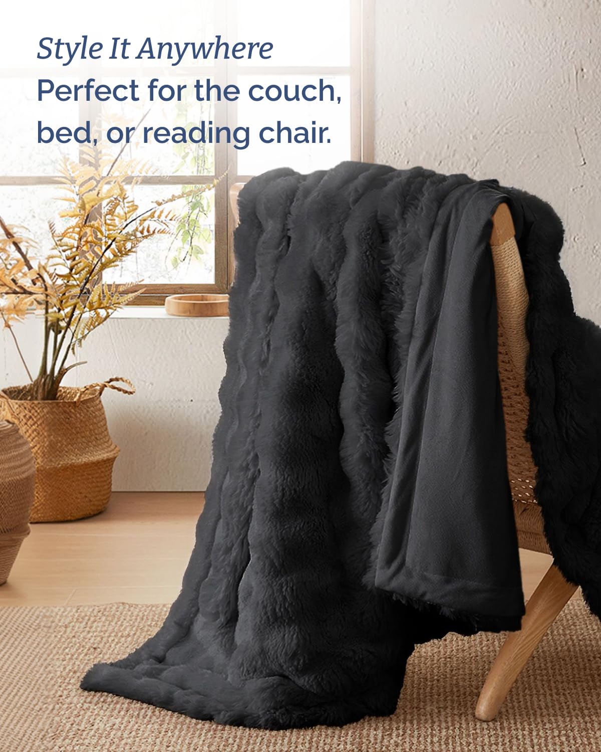 Faux Fur Throw Blanket - CGK Unlimited Official Imagery - 6