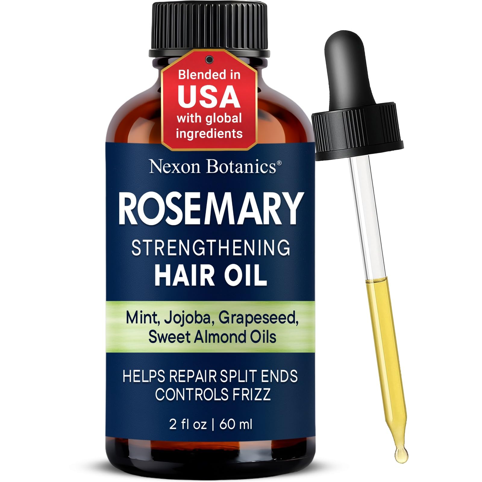 Nexon Botanics Rosemary Oil for Hair Growth 2 fl oz - Lightweight Scalp Oil for - Nexon Botanics Official Product View 2