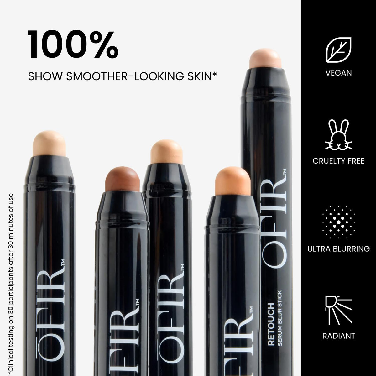 OFIR Retouch Serum Blur Stick Skincare Infused Sheer - OFIR Official Imagery - 8